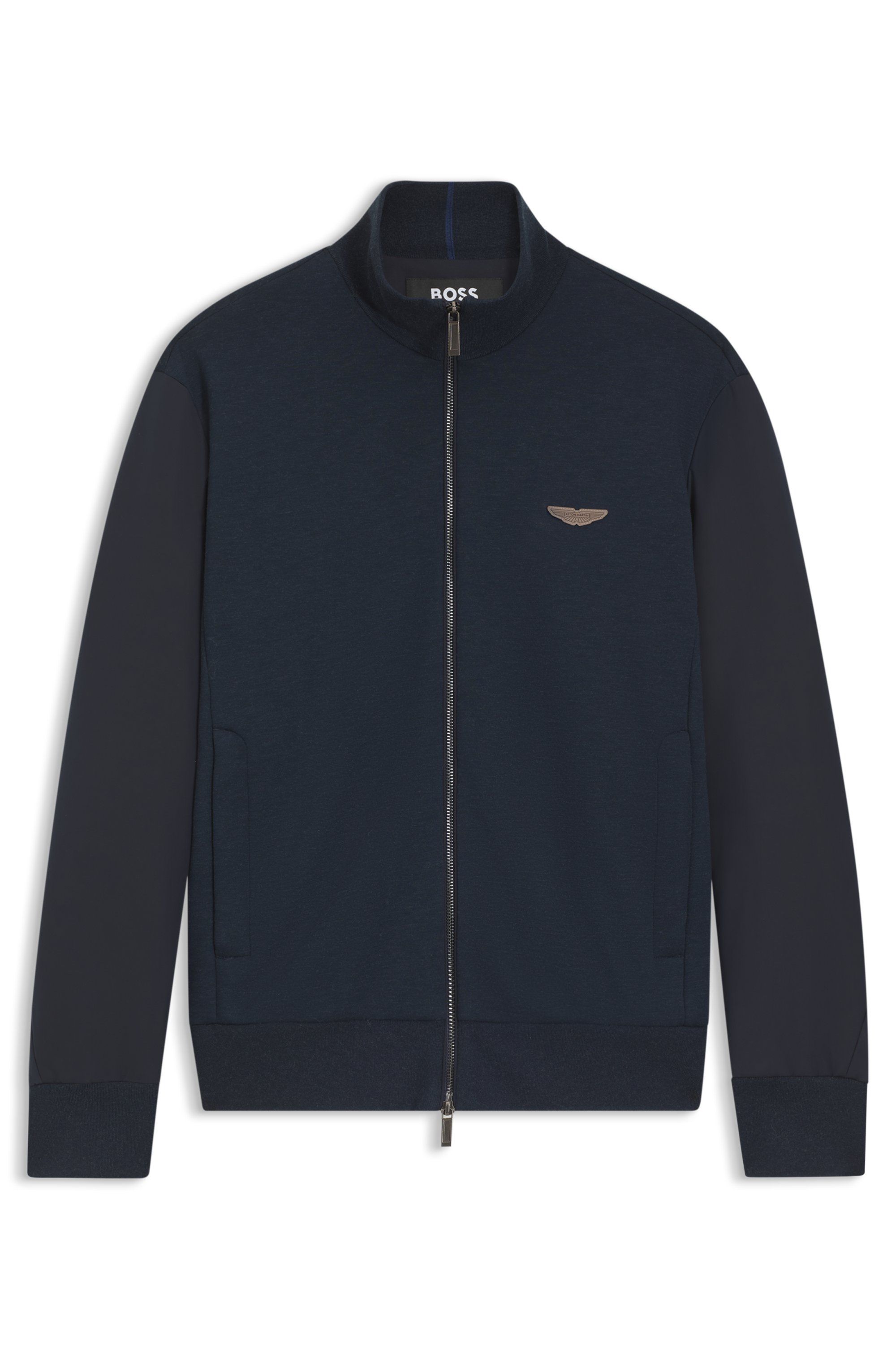 Mikina BOSS x ASTON MARTIN s detailem křídla - Dark Blue