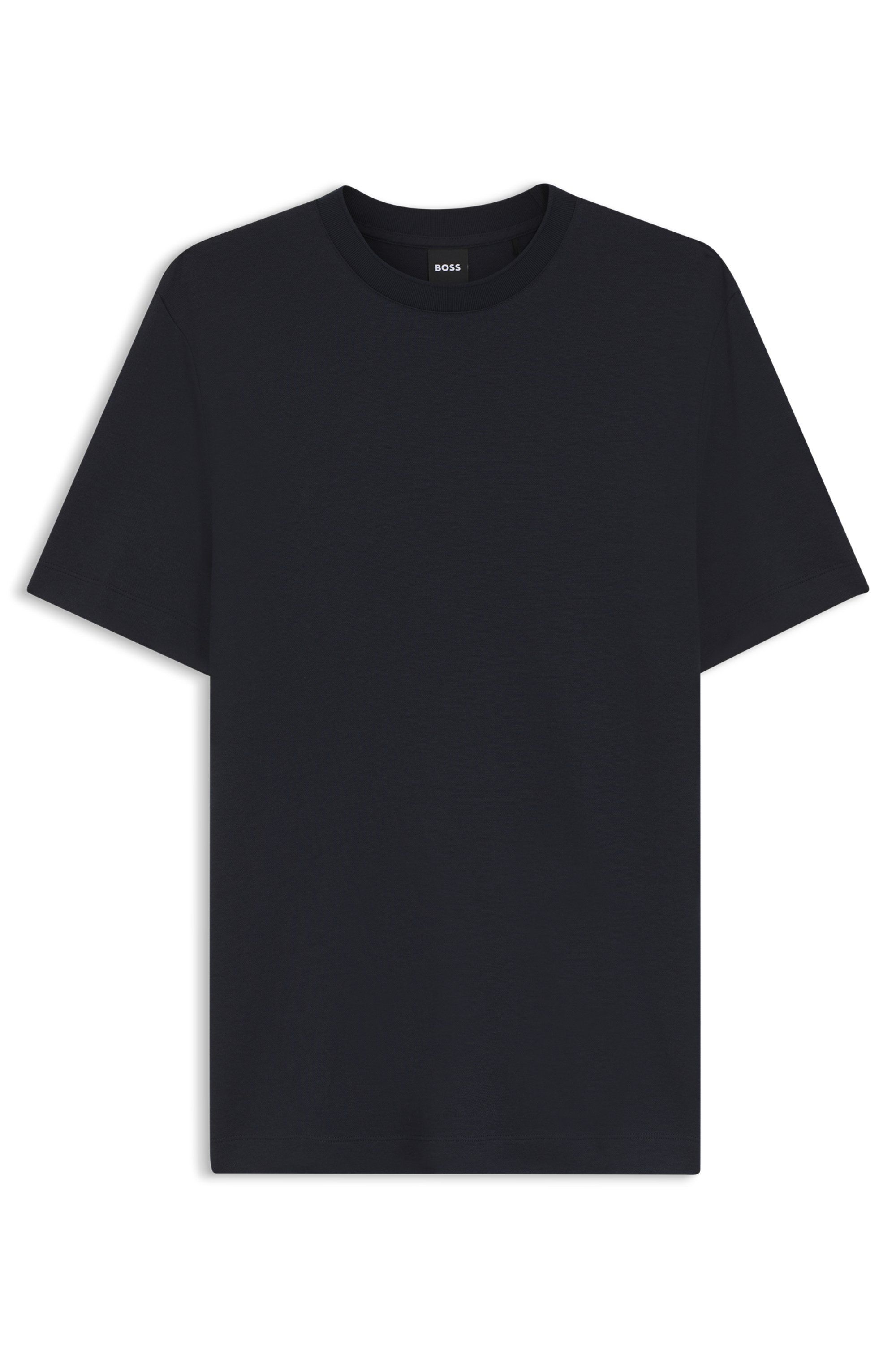 Tričko regular střihu z měkkého piké - Dark Blue