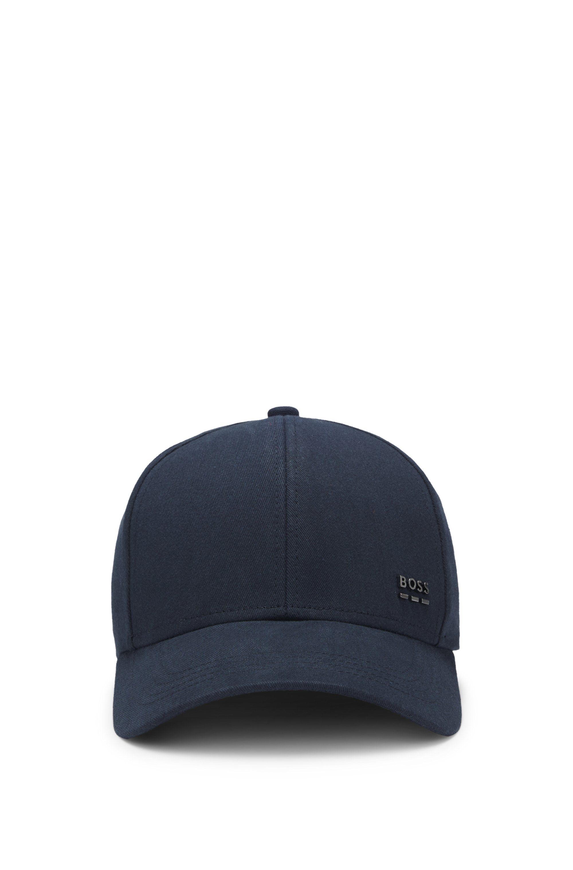 Bavlněná keprová čepice s charakteristickými pruhy - Dark Blue