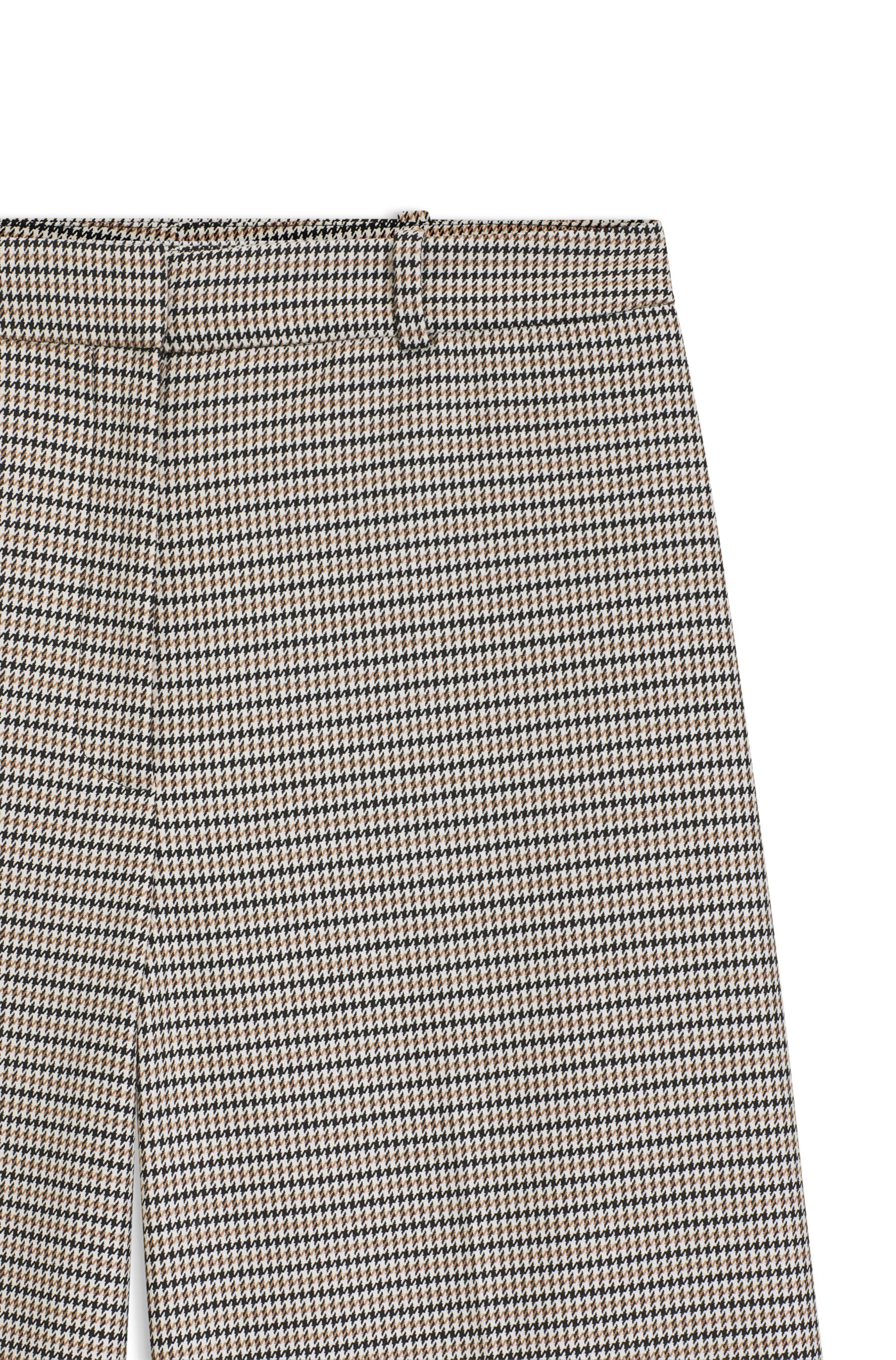 Kalhoty regular střihu s mikro pepito vzorem - Open Miscellaneous