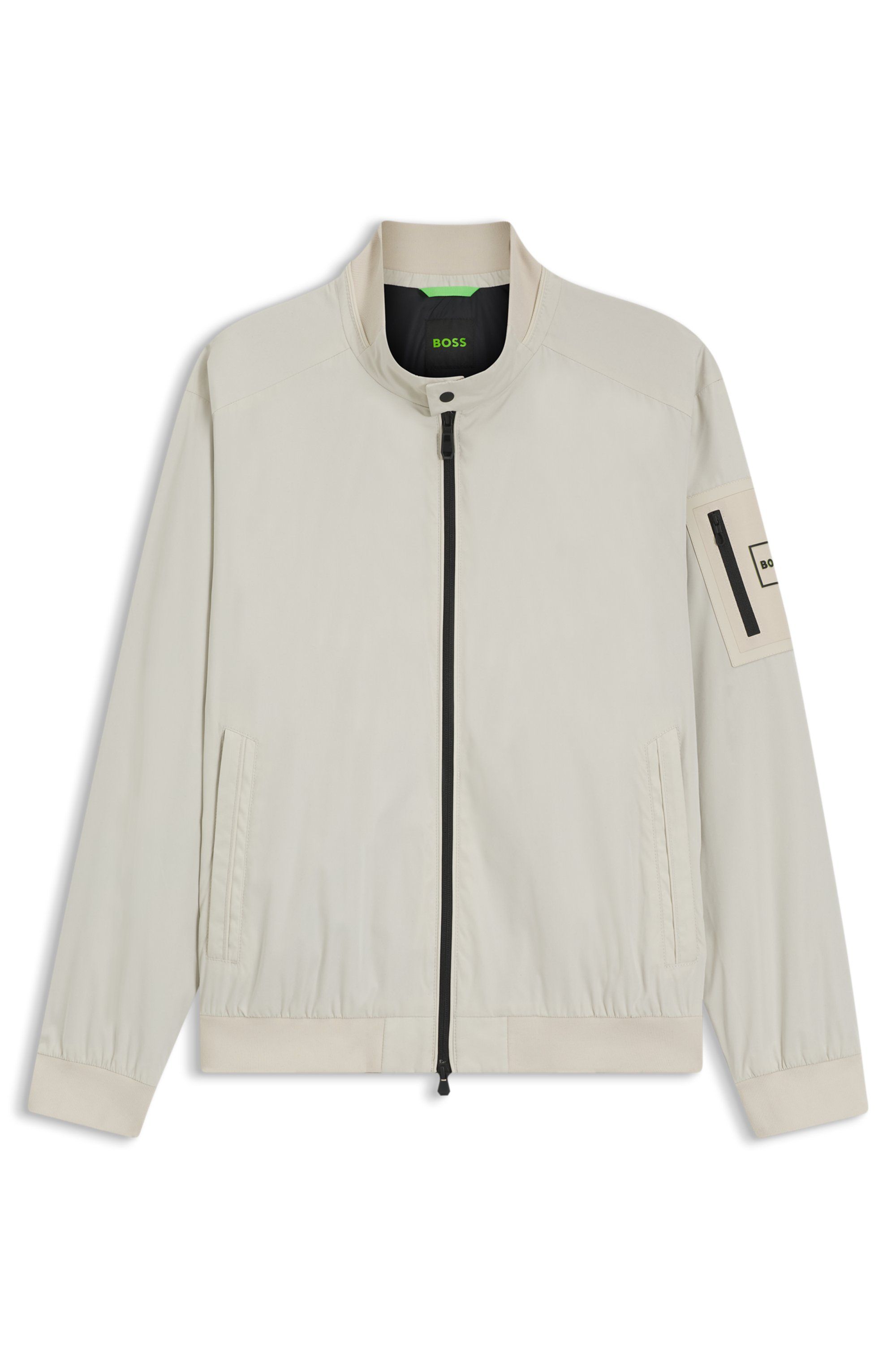 Voděodolná bunda bluzon s dvojitým lemováním - Light Beige