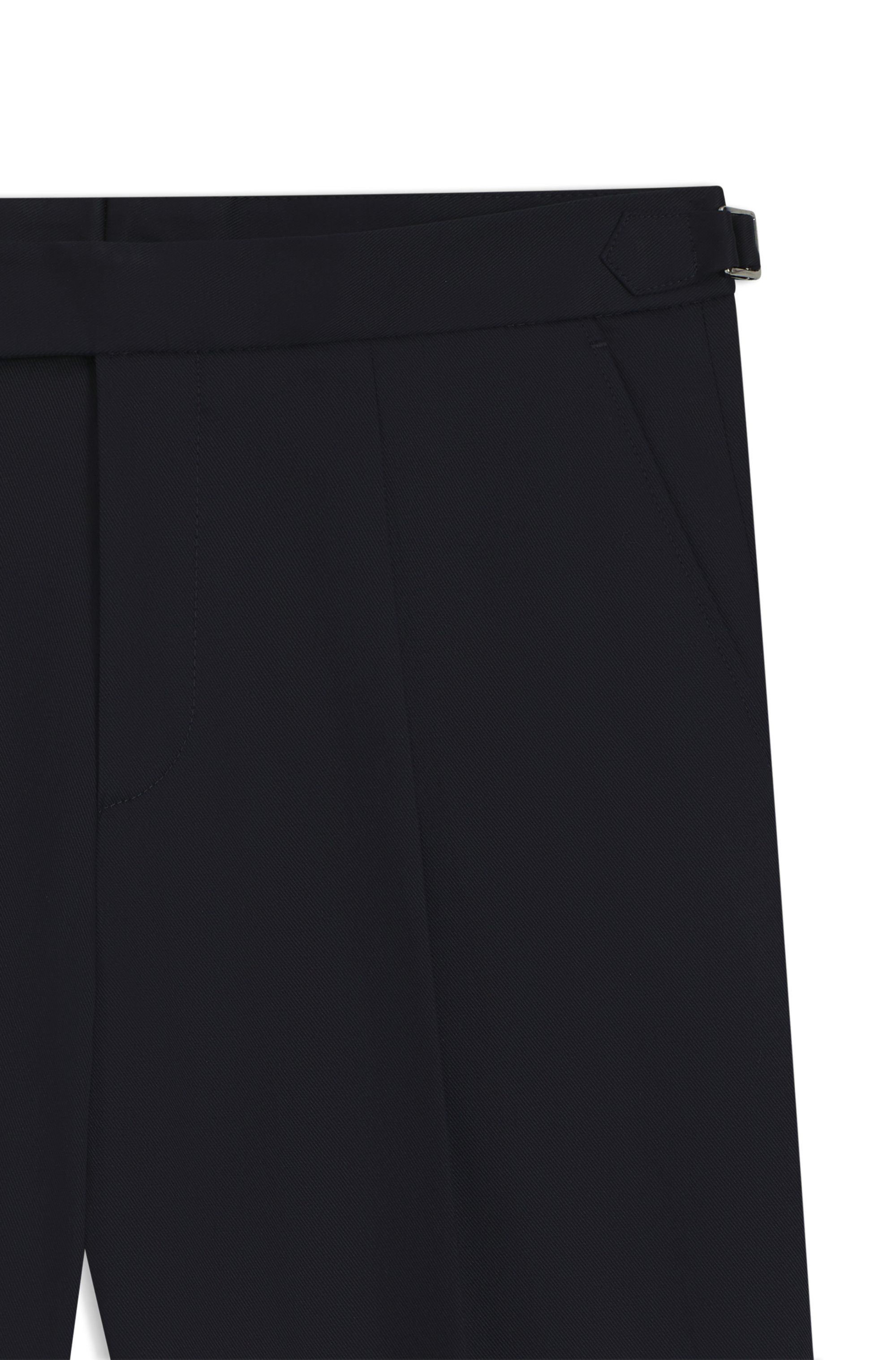 Kalhoty zúženého střihu ze strečové bavlny - Dark Blue