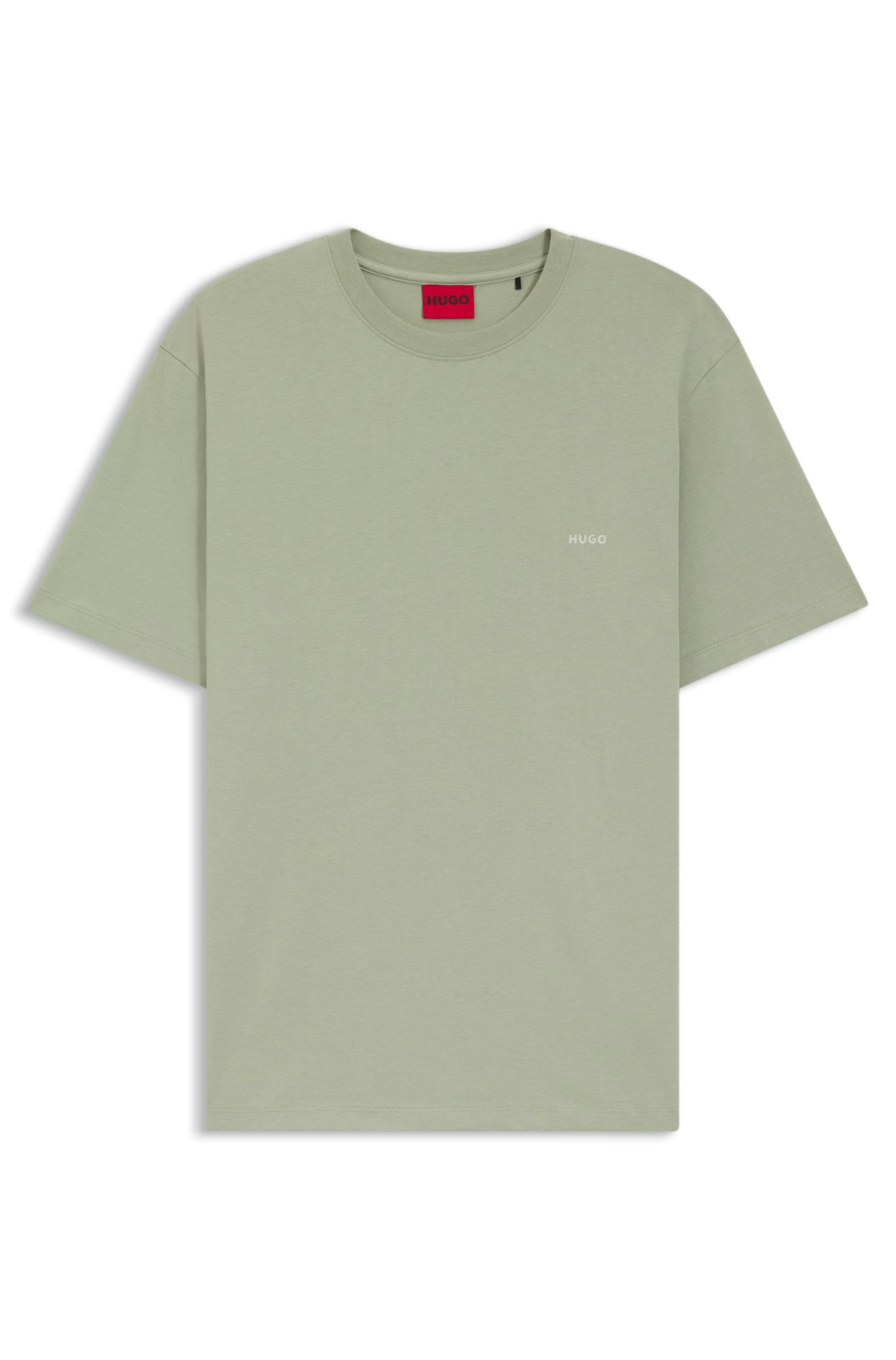 Bavlněné tričko s potiskem na zadní straně - Light/Pastel Green