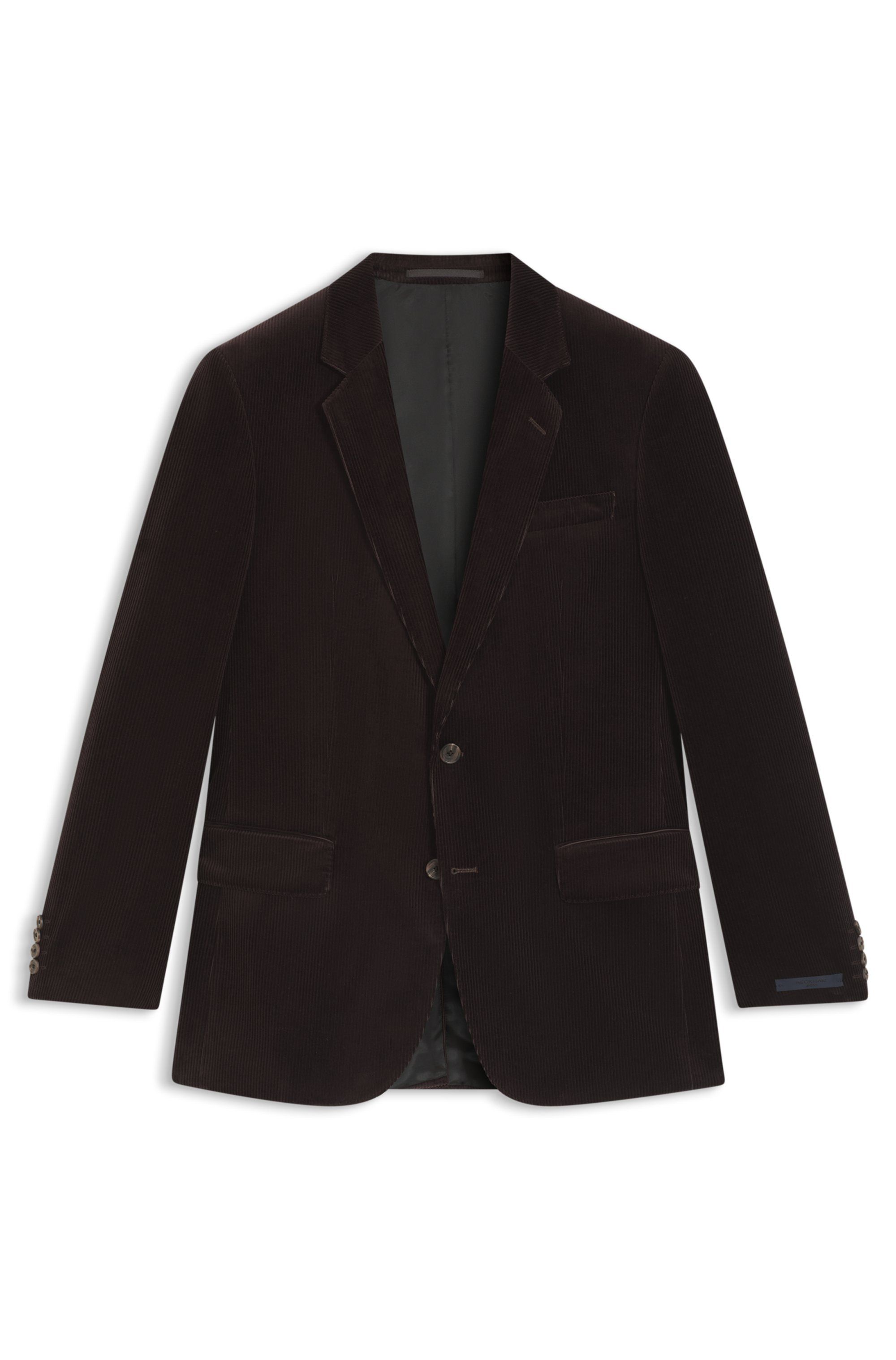 Sako BECKHAM x BOSS z pruhované bavlny - Open Brown