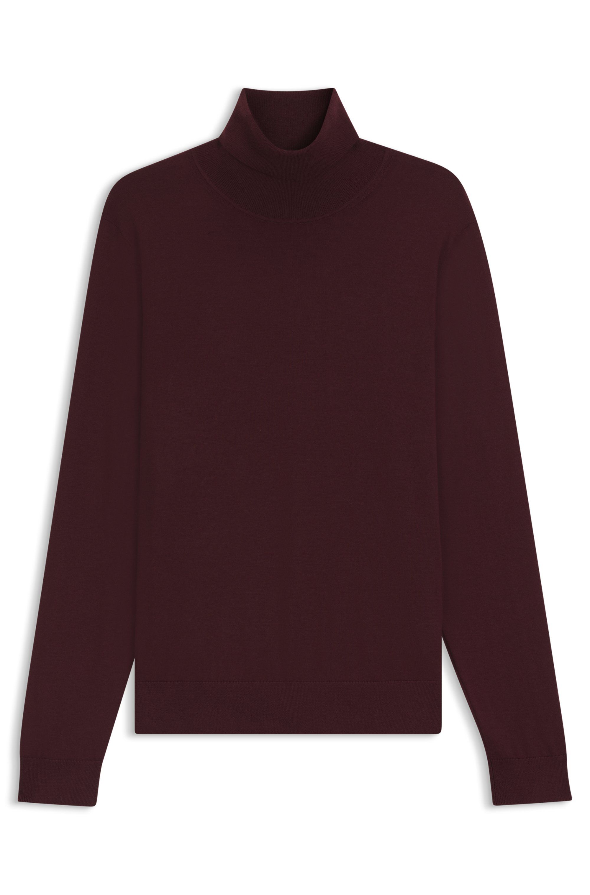 Kašmírový rolákový svetr BECKHAM x BOSS - Dark Red