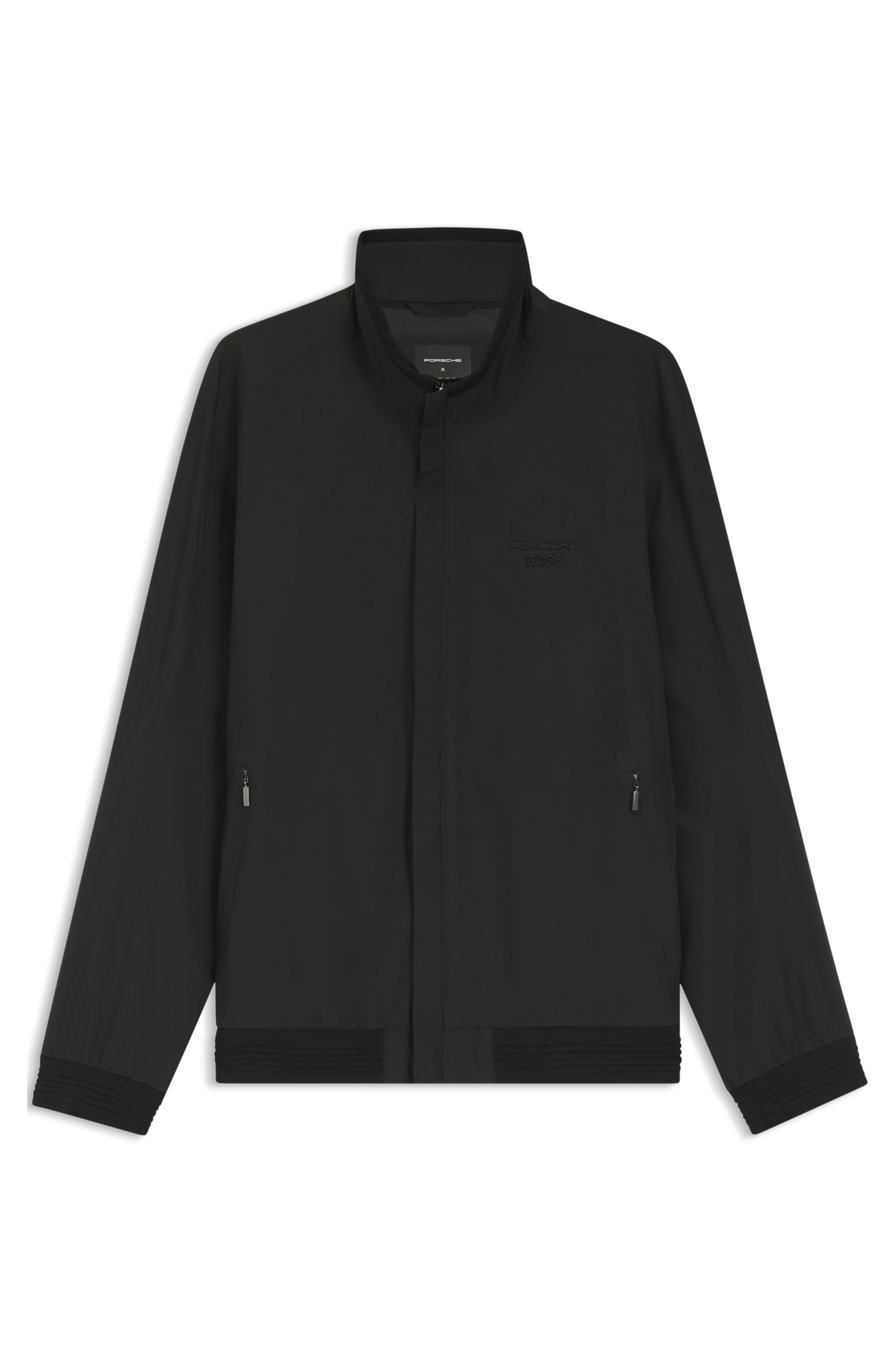 Voděodolná softshellová bunda Porsche x BOSS - Black