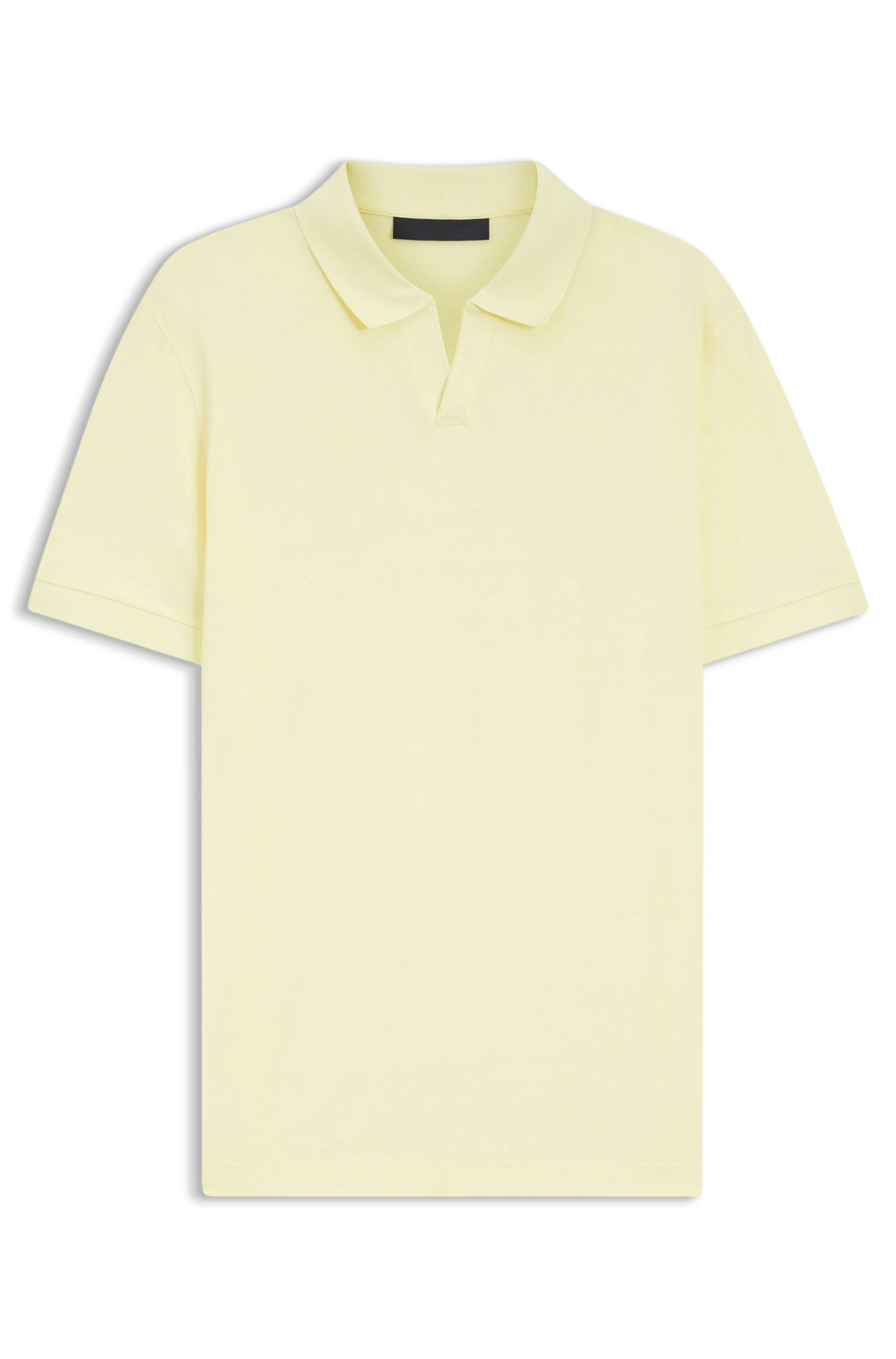 Polotričko BOSS BY BECKHAM z bavlny a hedvábí - Beige Overflow