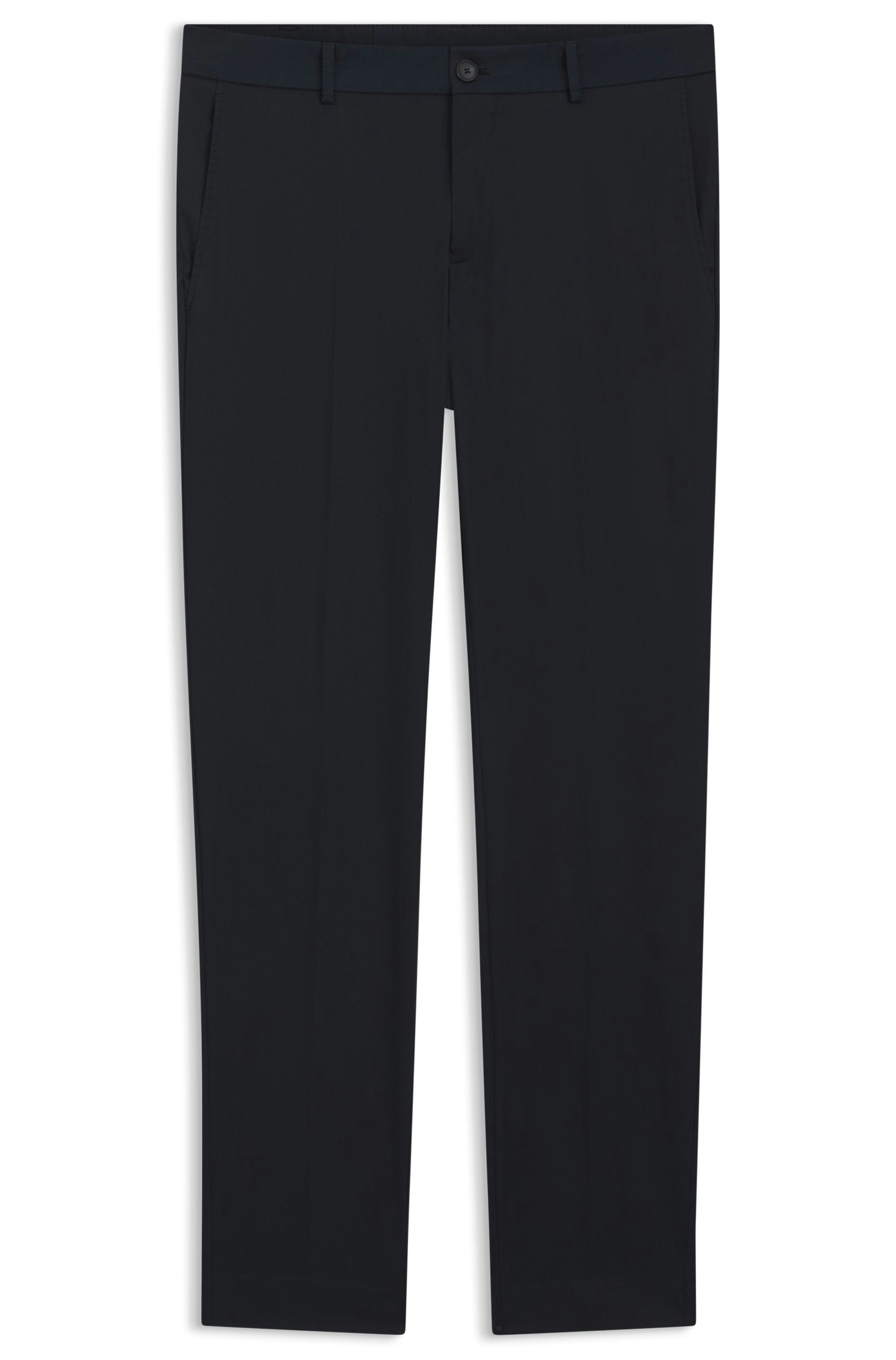 Kalhoty slim fit z pratelné bavlněné směsi - Dark Blue