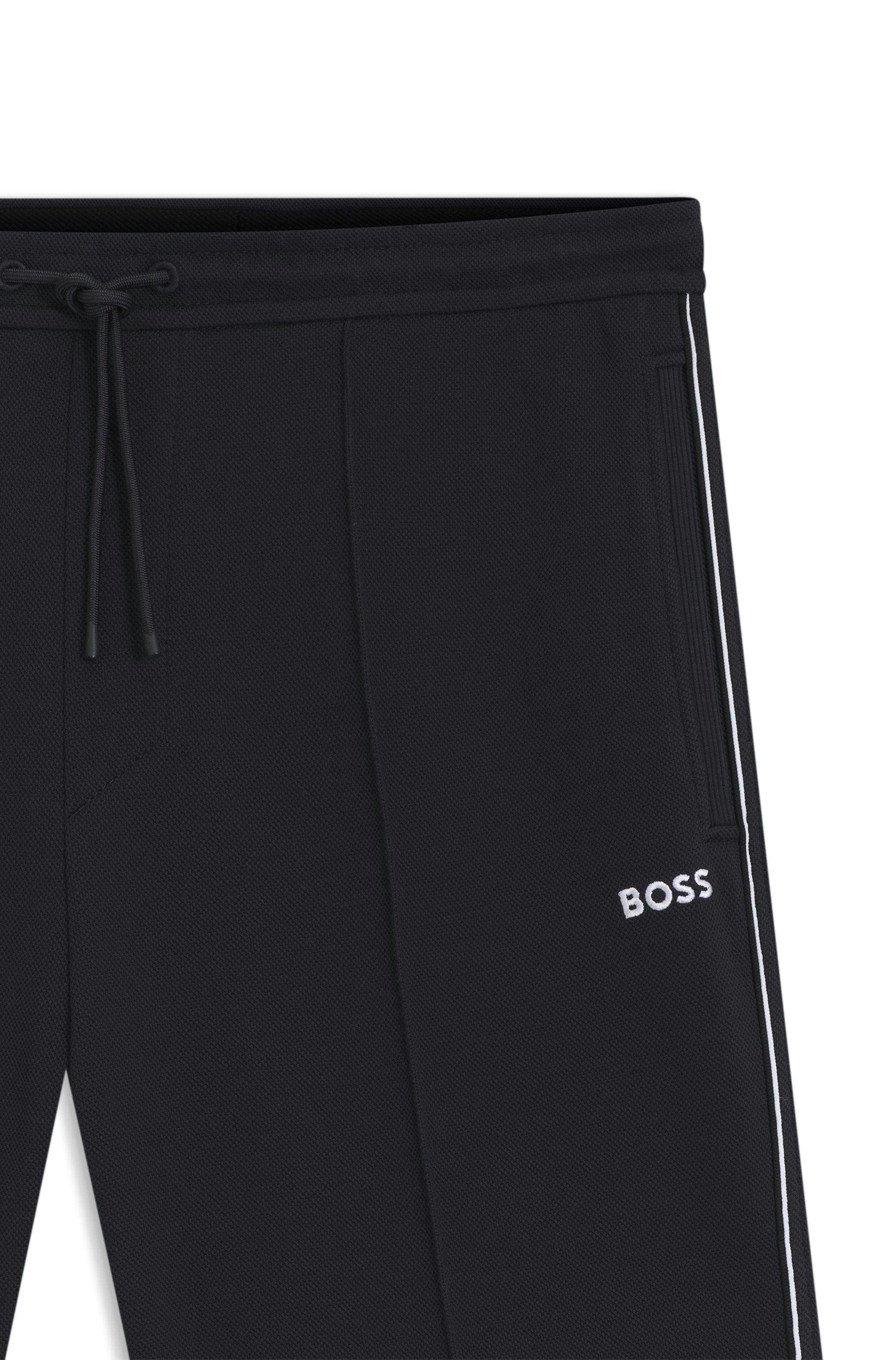 Šortky z bavlněné směsi s lemováním - Dark Blue