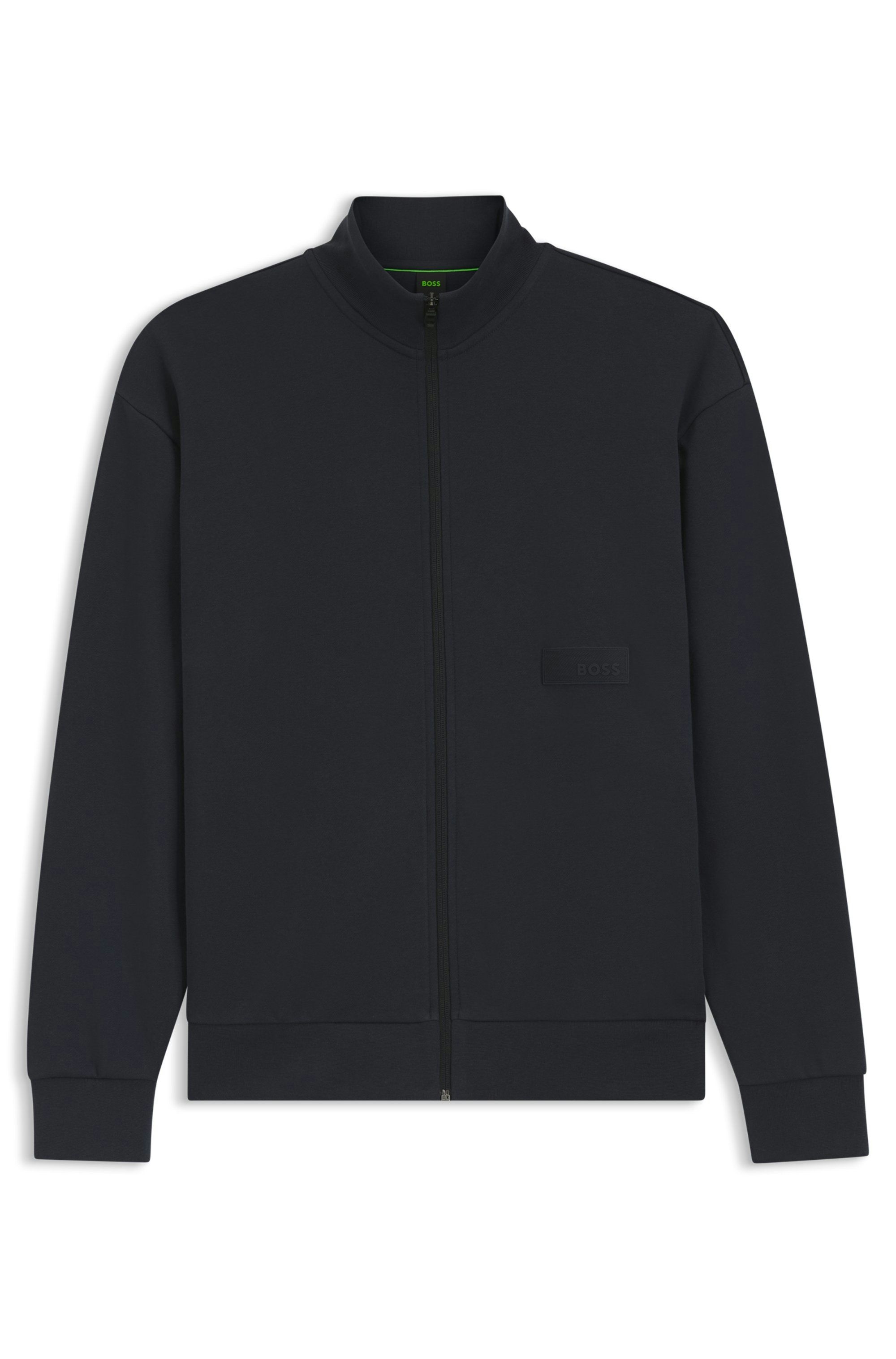 Mikina volného střihu z prémiového francouzského froté - Dark Blue