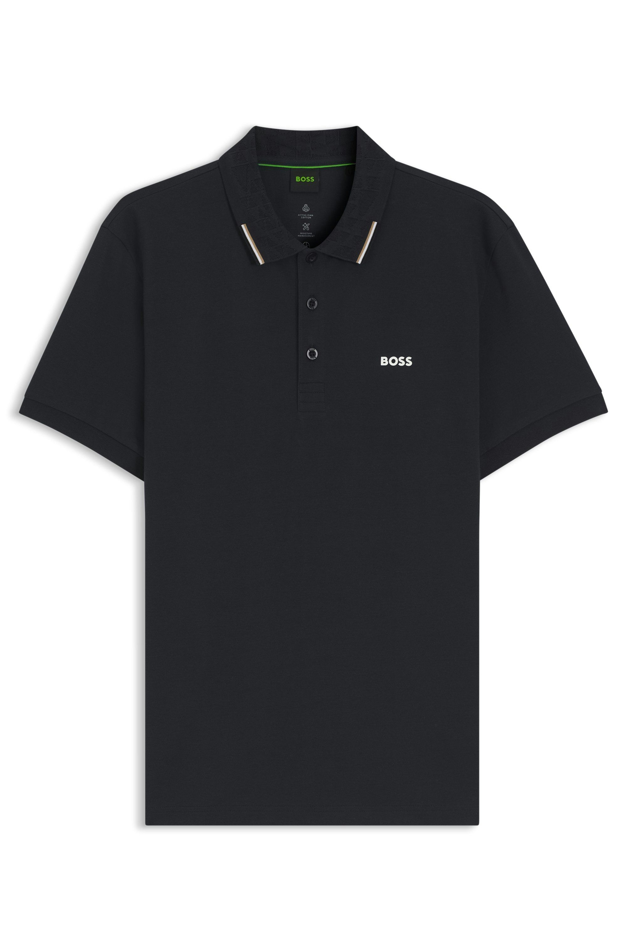 Polotričko  Active Paddy ze strečové  bavlny s piké - Dark Blue