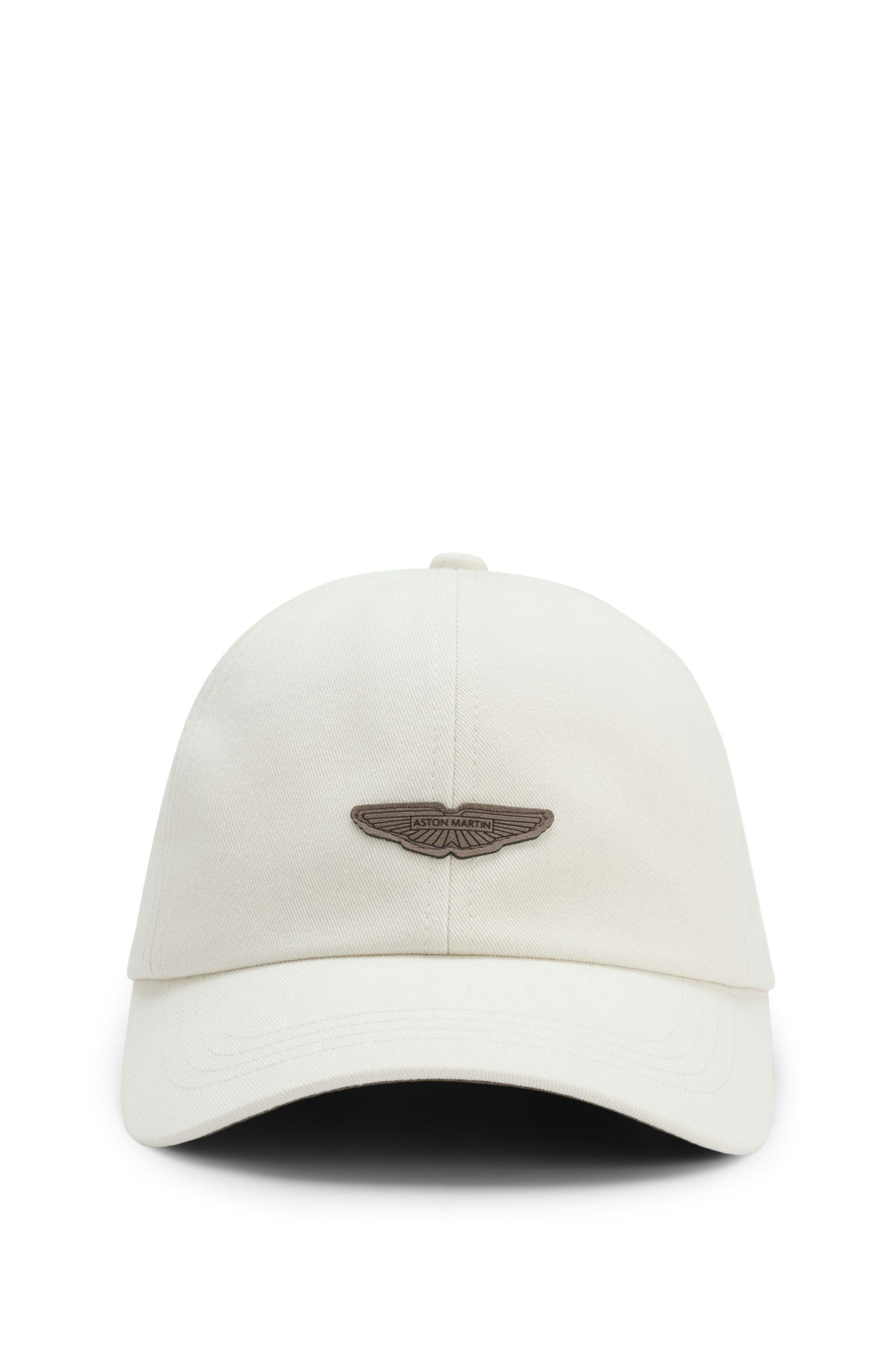 Kšiltovka BOSS x ASTON MARTIN z bavlněného kepru - Open White