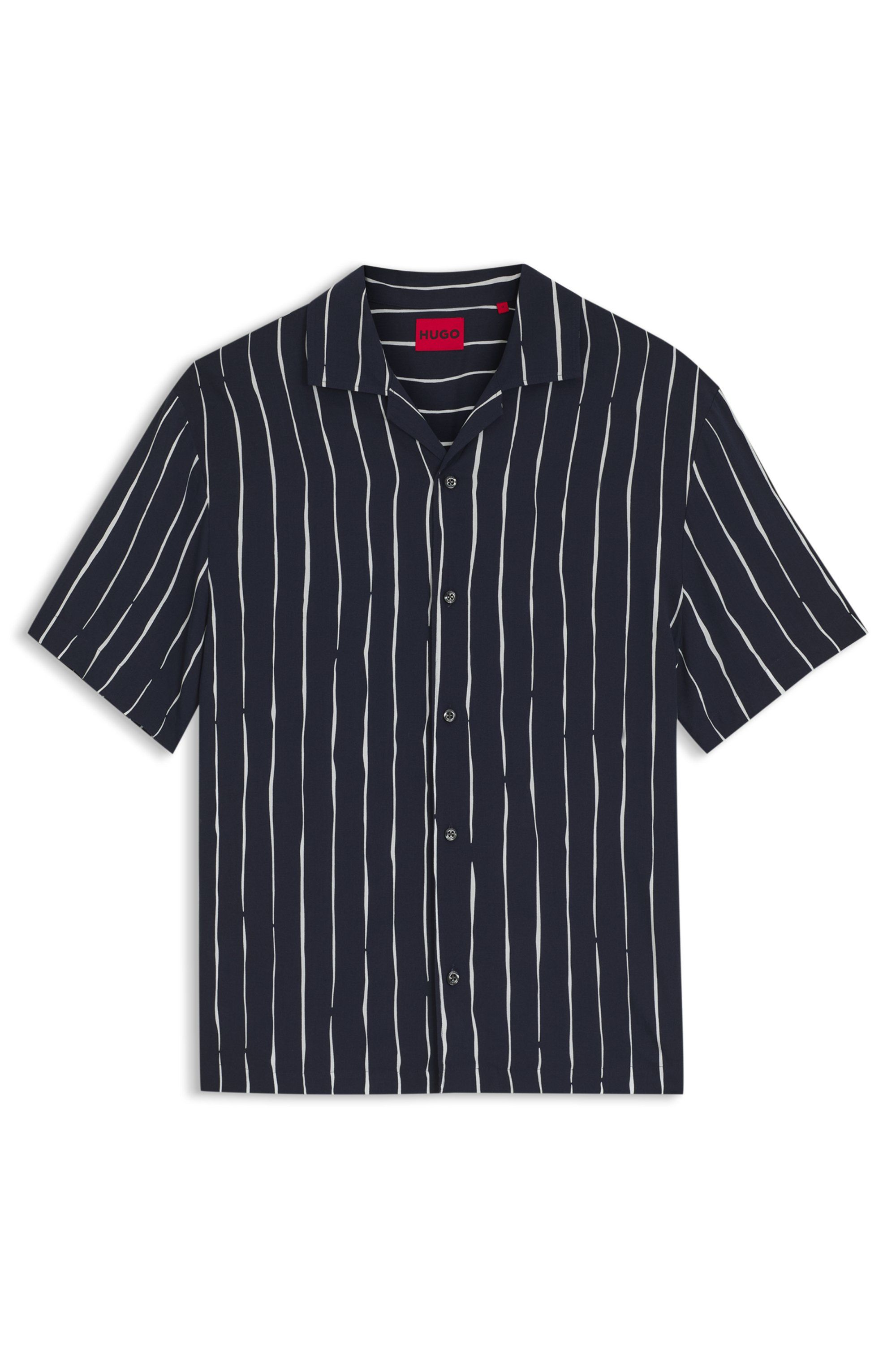 Košile s potiskem a límcem ve stylu "camborghini" - Dark Blue