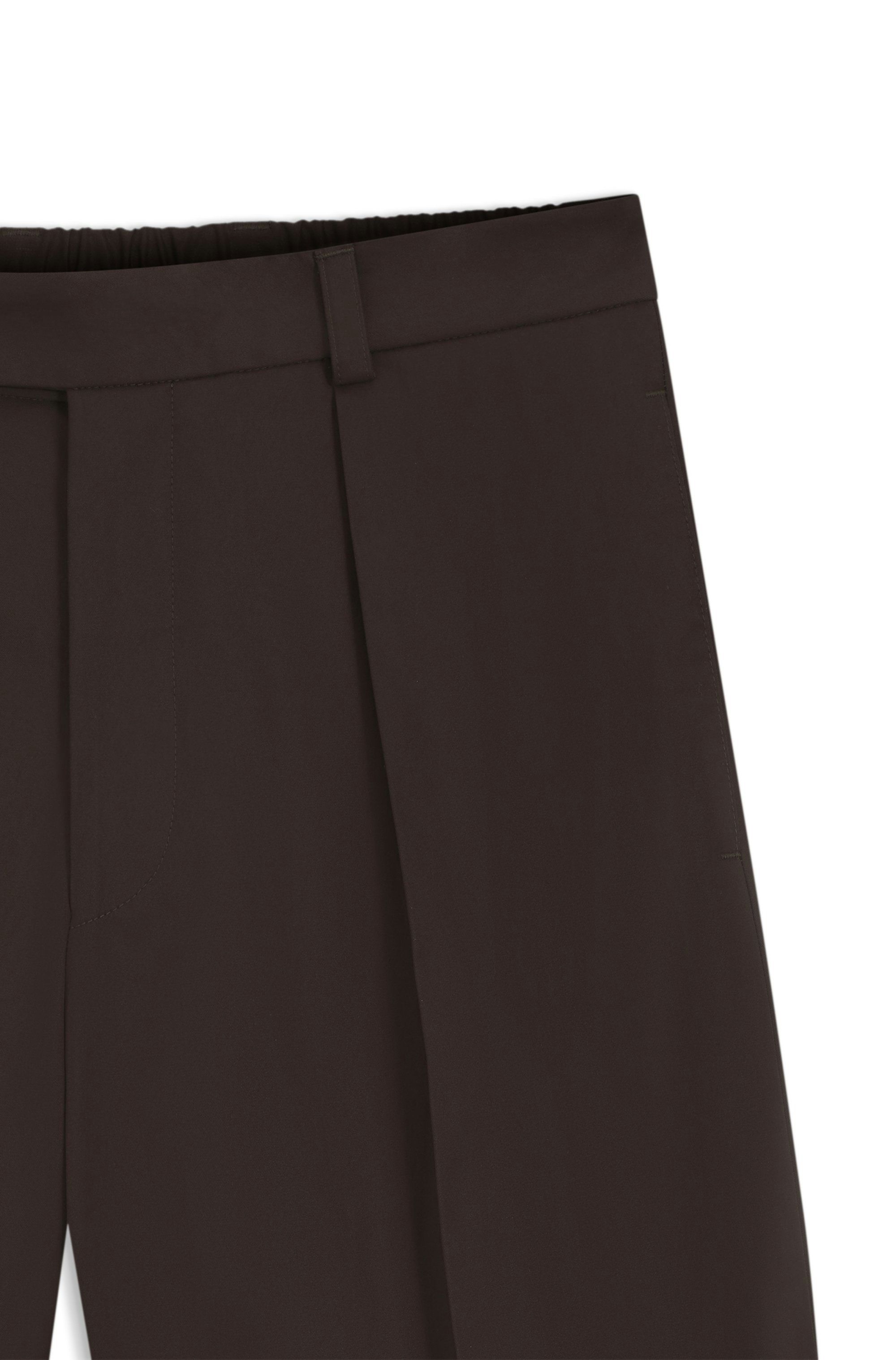Bavlněné šortky BOSS BY BECKHAM - Medium Brown