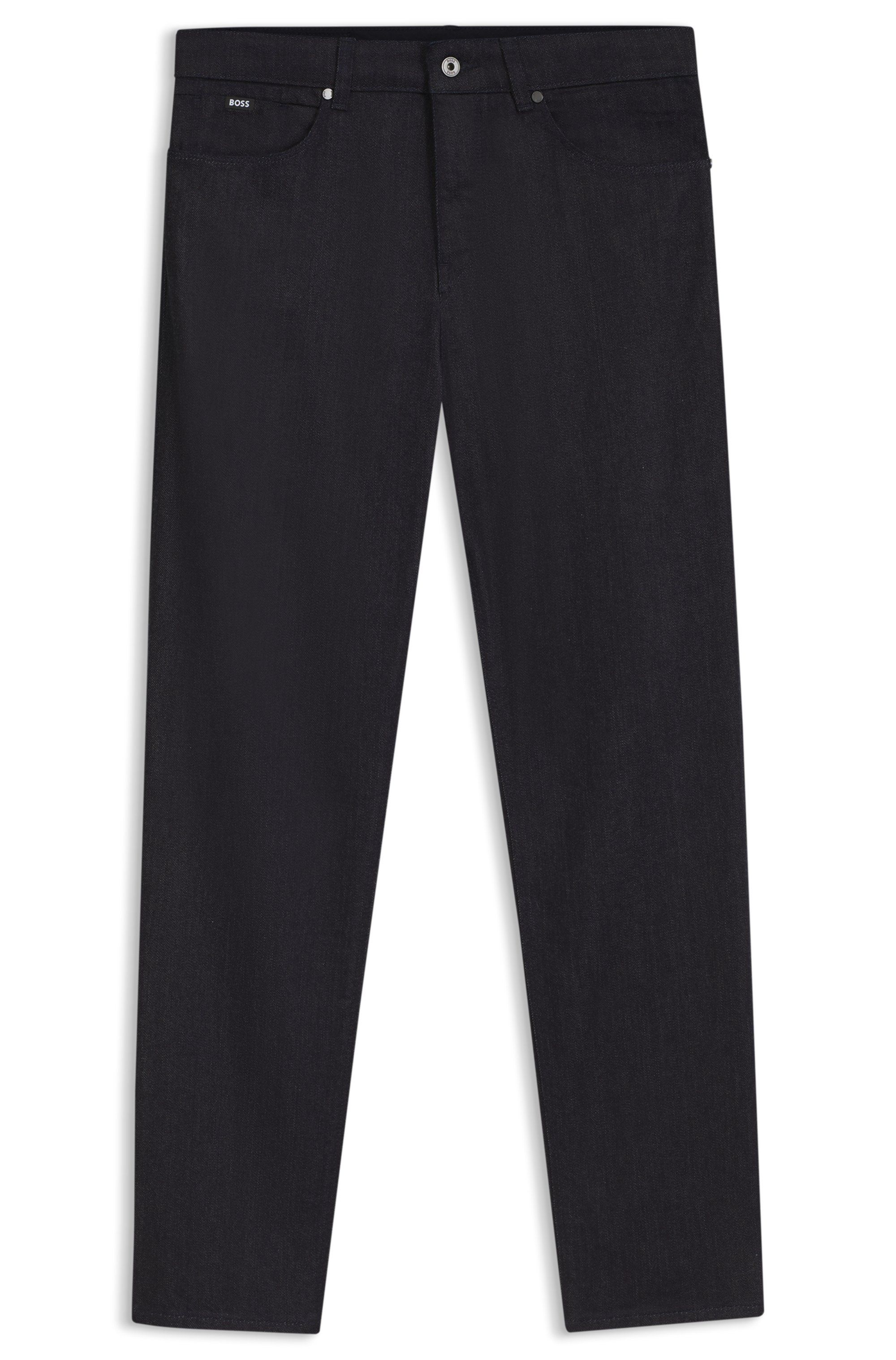 Džíny Maine regular fit z tmavě modrého italského denimu - Dark Blue