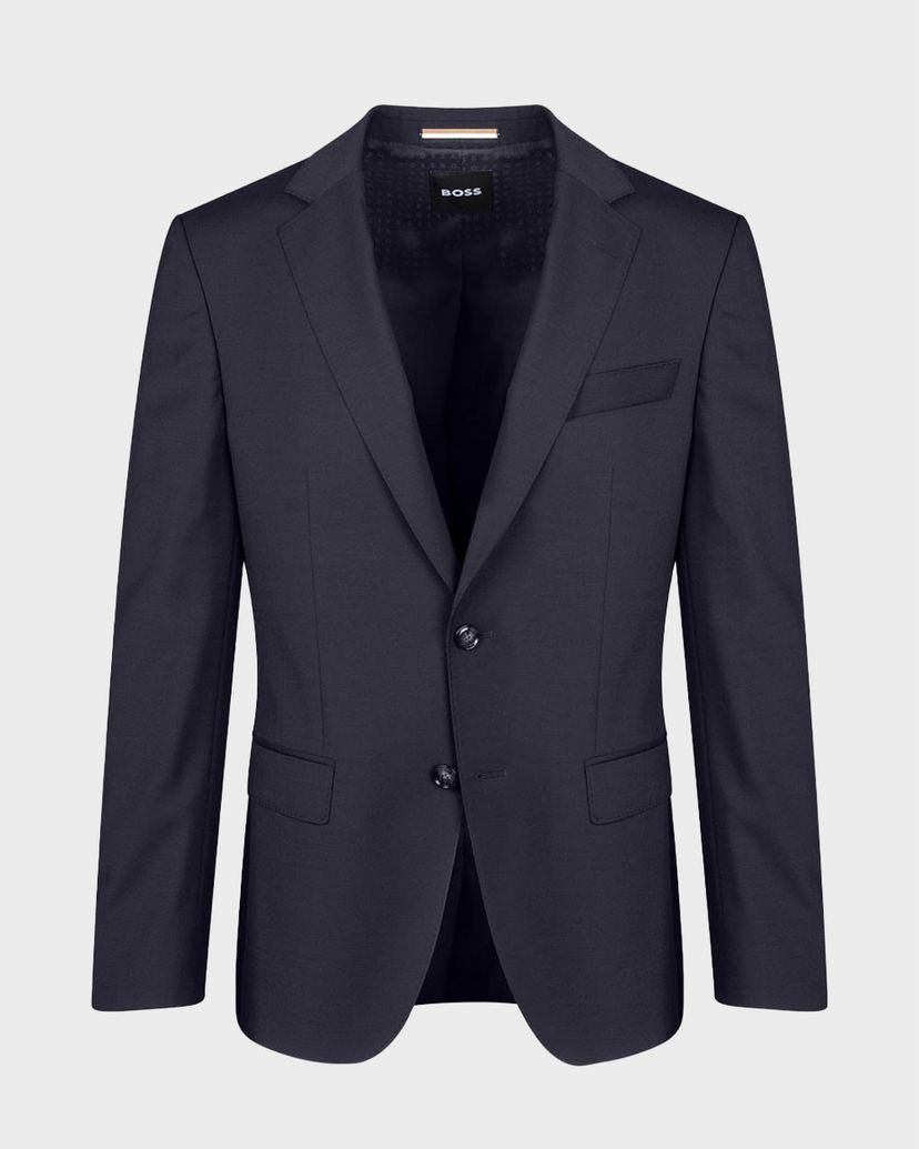 Úzké sako z panenské vlny - Dark Blue