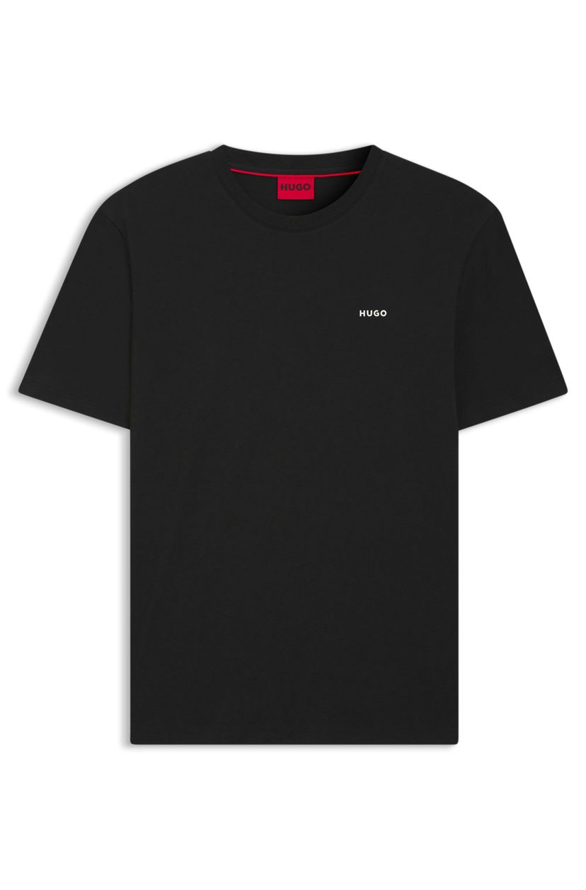 Bavlněné tričko s potiskem loga - Black