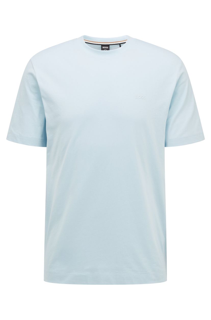 Bavlněné tričko s logem - Light/Pastel Blue