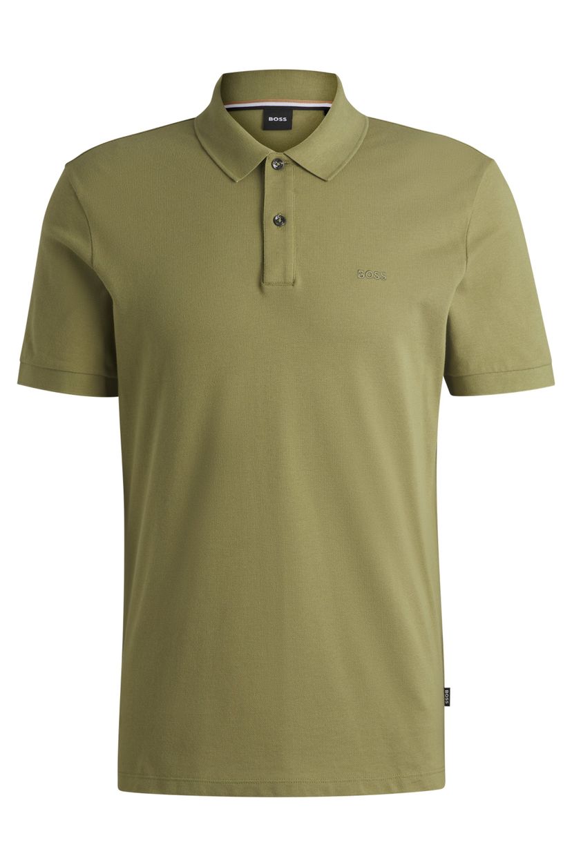 Polotričko Pallas z bavlněného piké s logovými detaily - Medium Green
