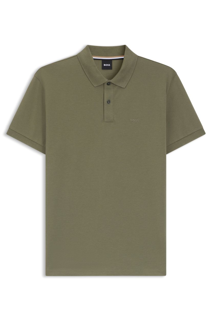 Polotričko Pallas z bavlněného piké s logovými detaily - Medium Green