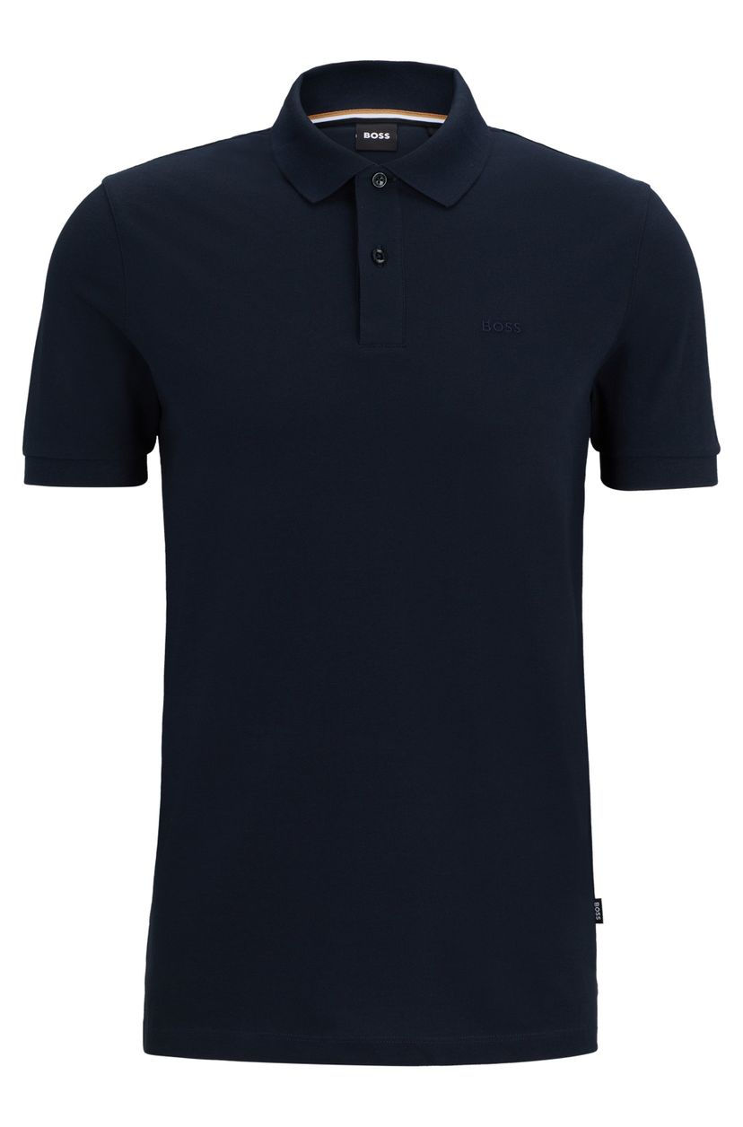 Polokošile Pallas z bavlněného piké s logovými detaily - Dark Blue