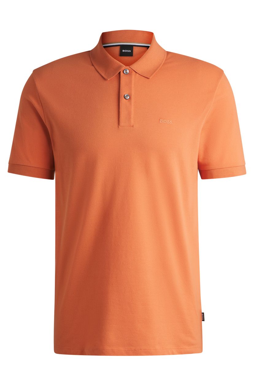 Polotričko Pallas z bavlněného piké s logovými detaily - Bright Orange