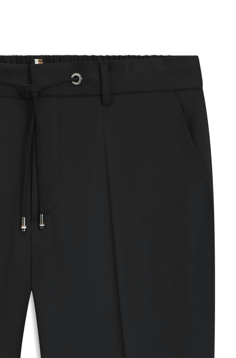 Kalhoty BOSS ONE slim fit z panenské vlny serge - Black - galerie #2
