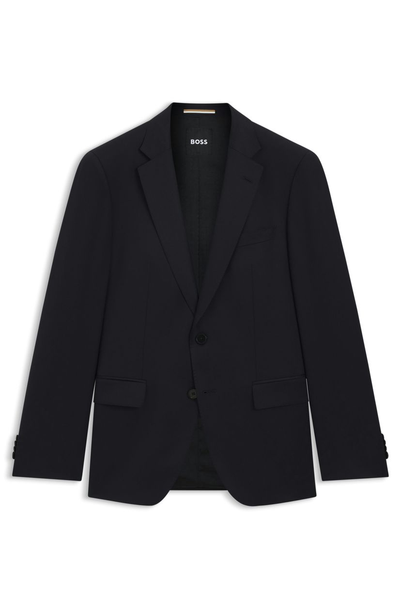 BOSS ONE Slim fit sako z panenské vlny serge - Dark Blue