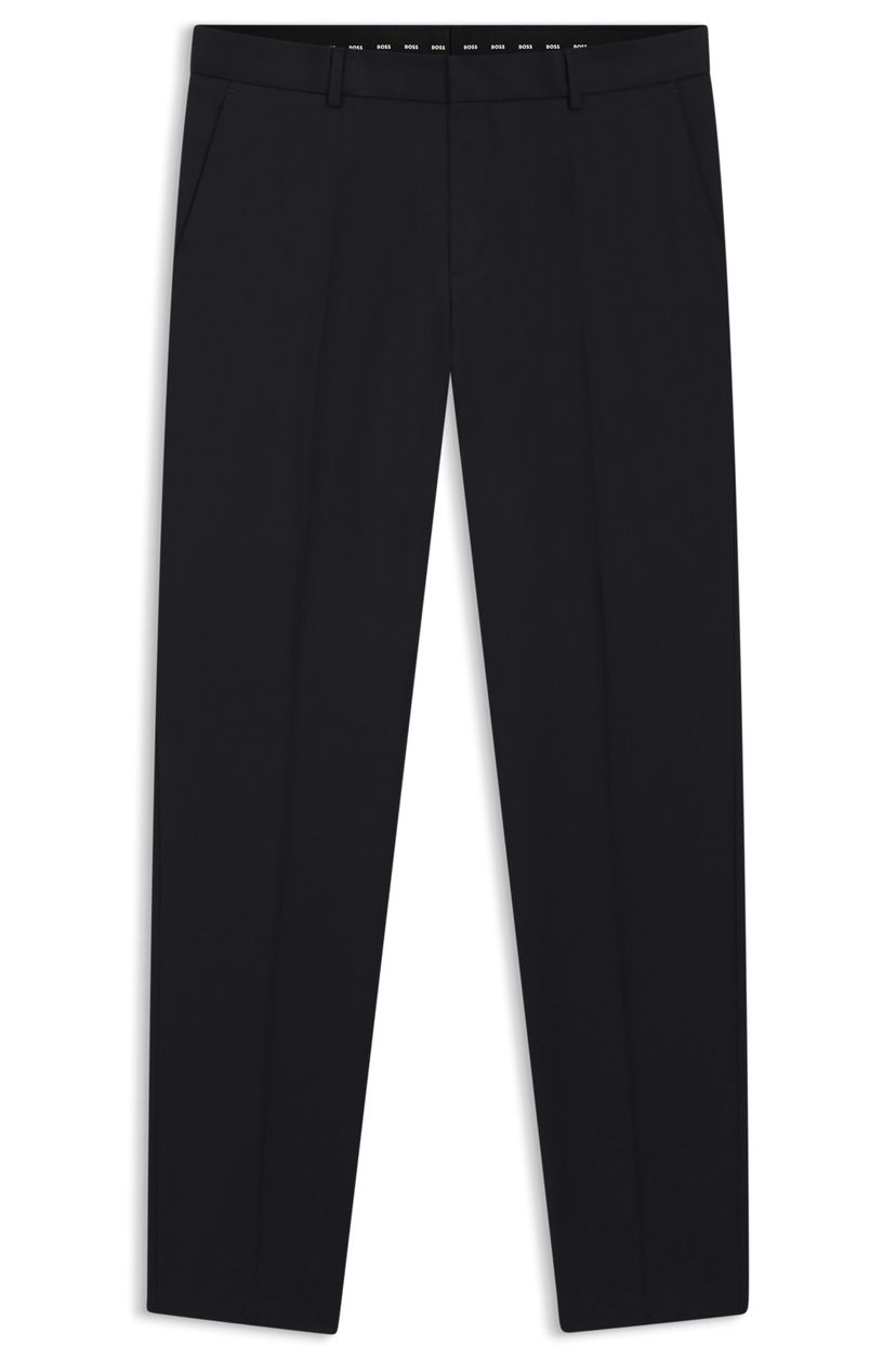 Kalhoty slim fit z panenské vlny serge - Dark Blue