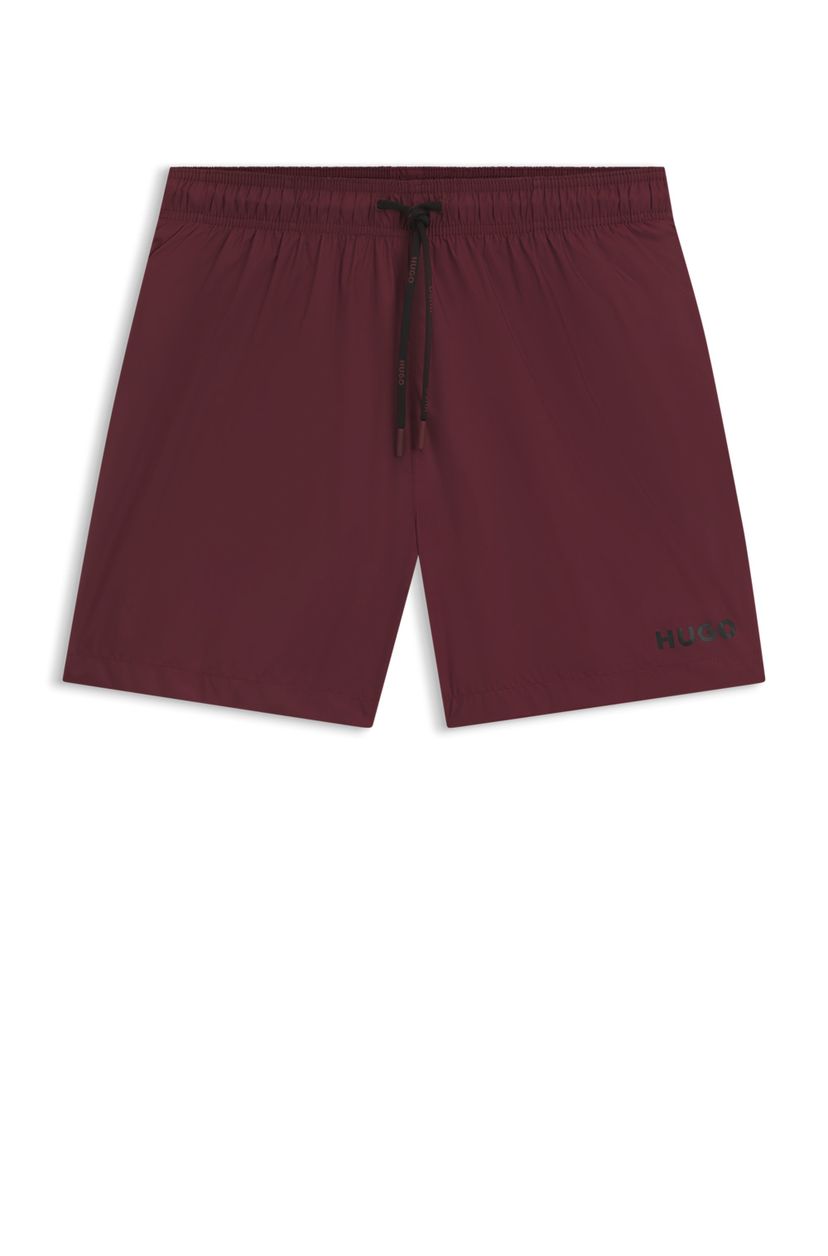 Rychleschnoucí plavecké šortky s potiskem loga - Dark Red