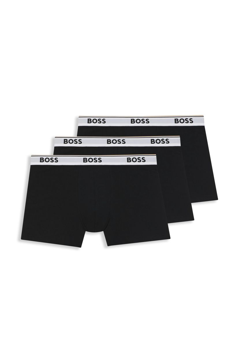 Balení tří boxerek BOSS z pružné bavlny s logem pro maximální pohodlí - Open Miscellaneous