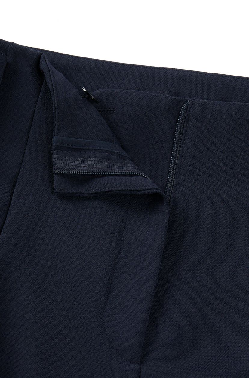 Kalhoty volného střihu z japonského krepu - Dark Blue - galerie #3