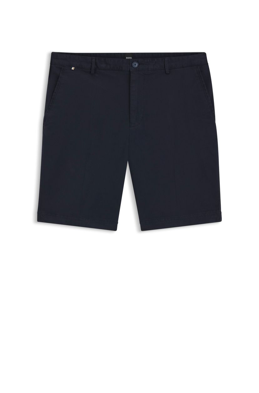 Úzké šortky ze strečového bavlněného gabardénu - Dark Blue