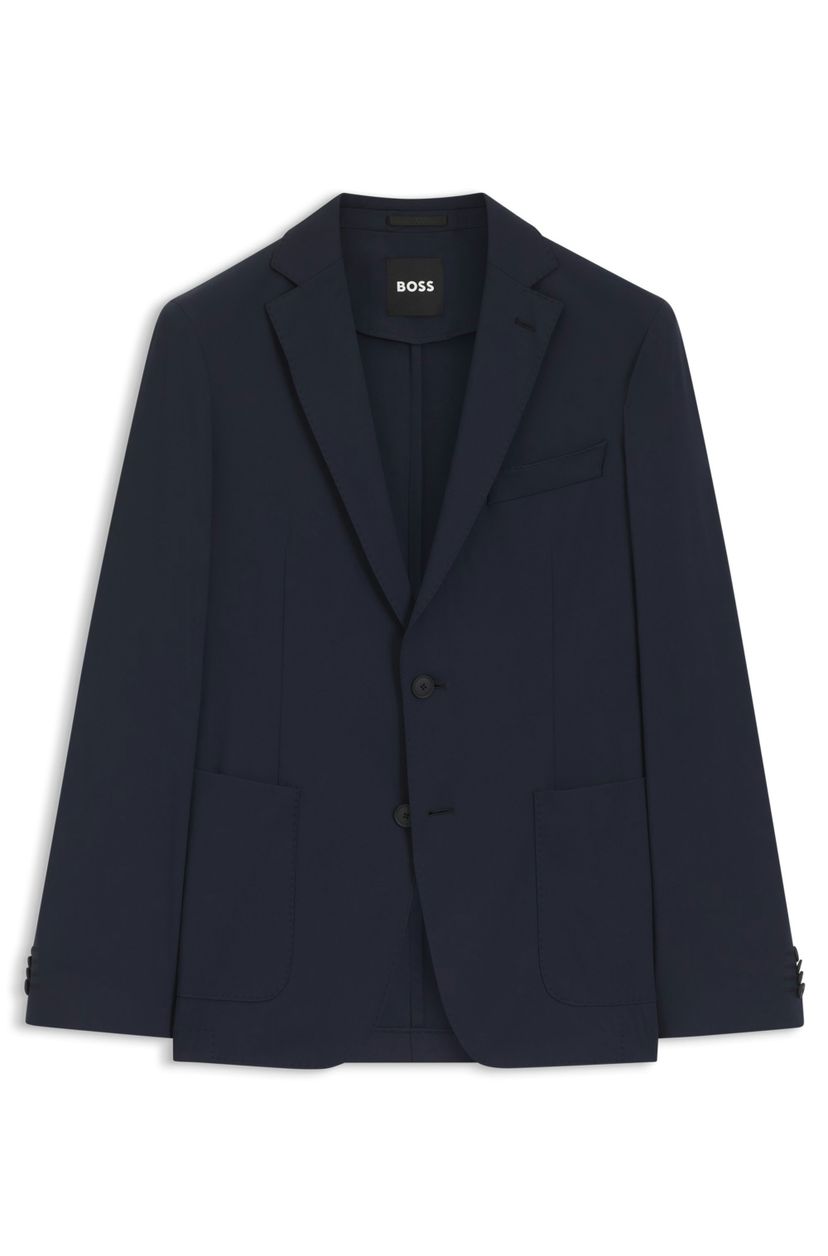 Sako slim fit z funkčního strečového žerzeje - Dark Blue