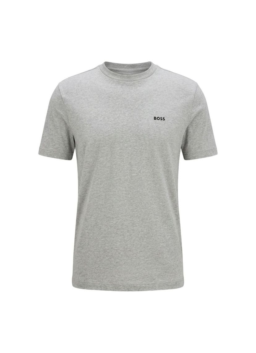 Tričko z elastické bavlny s logem - Open Grey