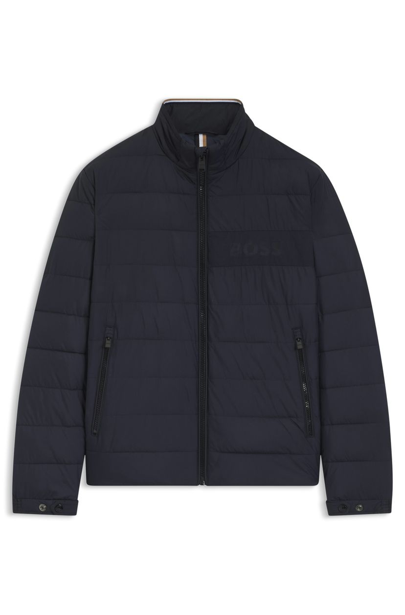 Voděodolná bunda s detailem loga - Dark Blue