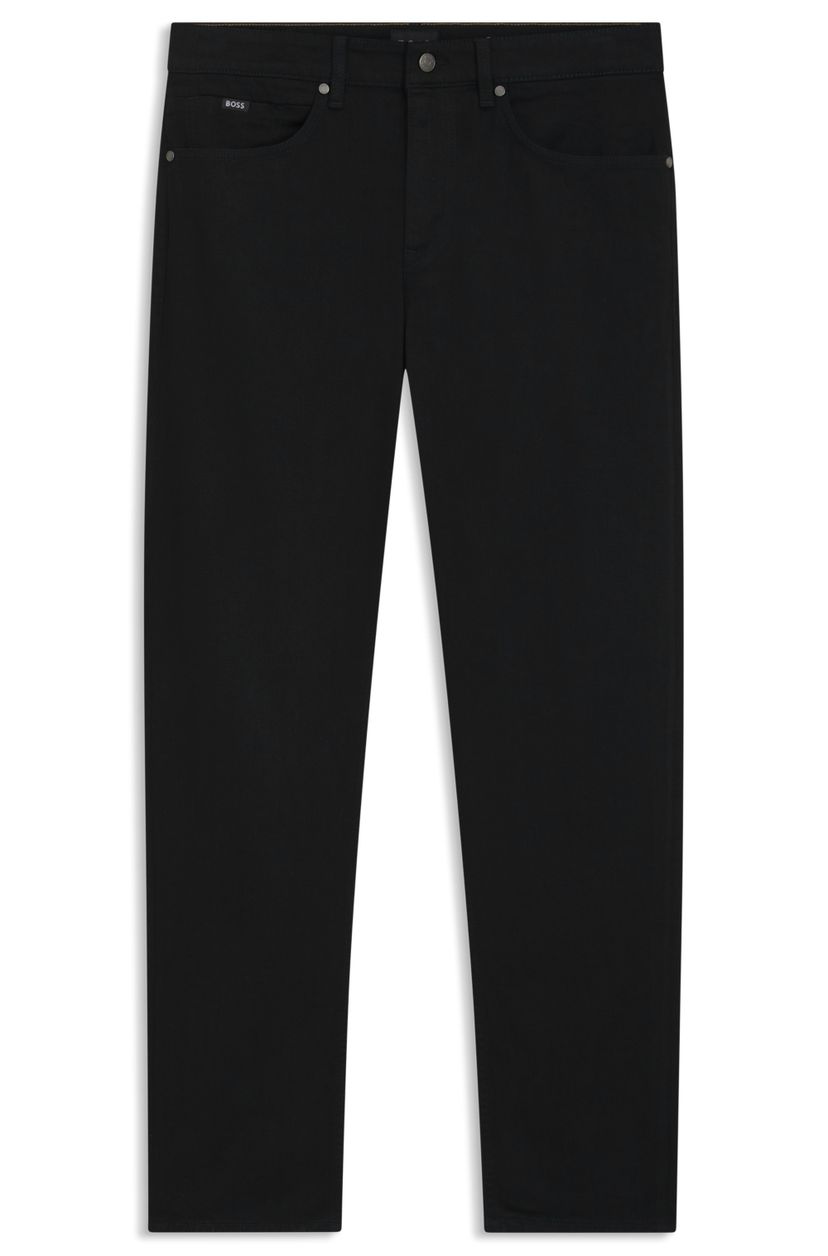 Džíny Maine regular fit z italského černého strečového denimu - Black