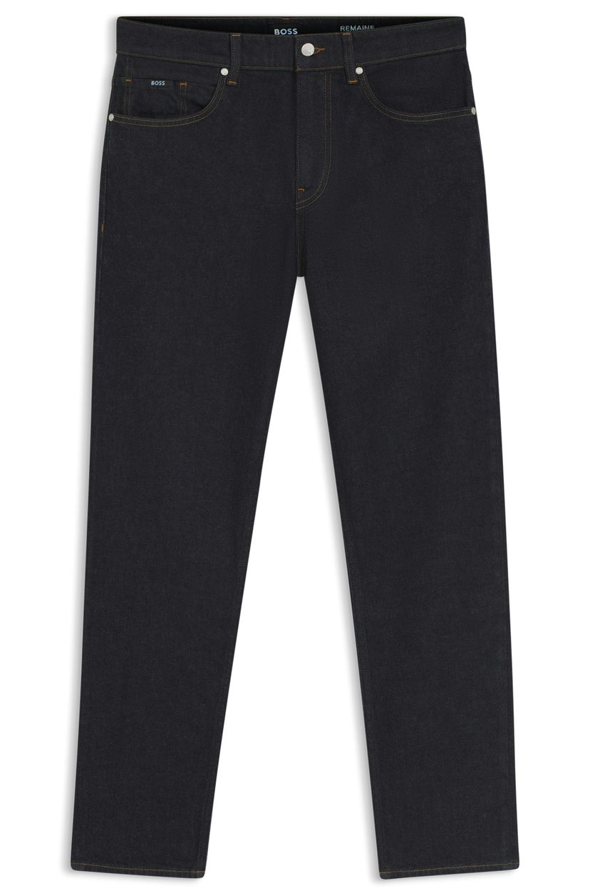 Džíny Maine regular fit z modrého pohodlného strečového denimu - Navy