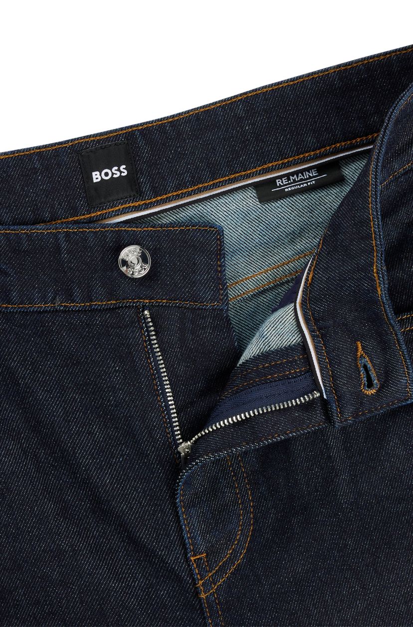 Džíny Maine regular fit z modrého pohodlného strečového denimu - Navy - galerie #1