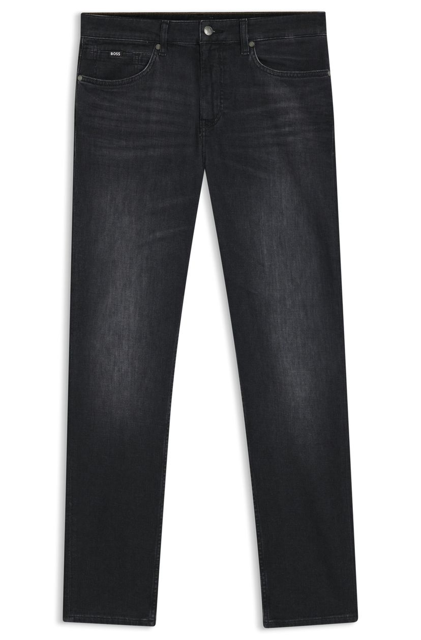 Džíny Maine regular fit z super měkkého černého italského denimu - Charcoal