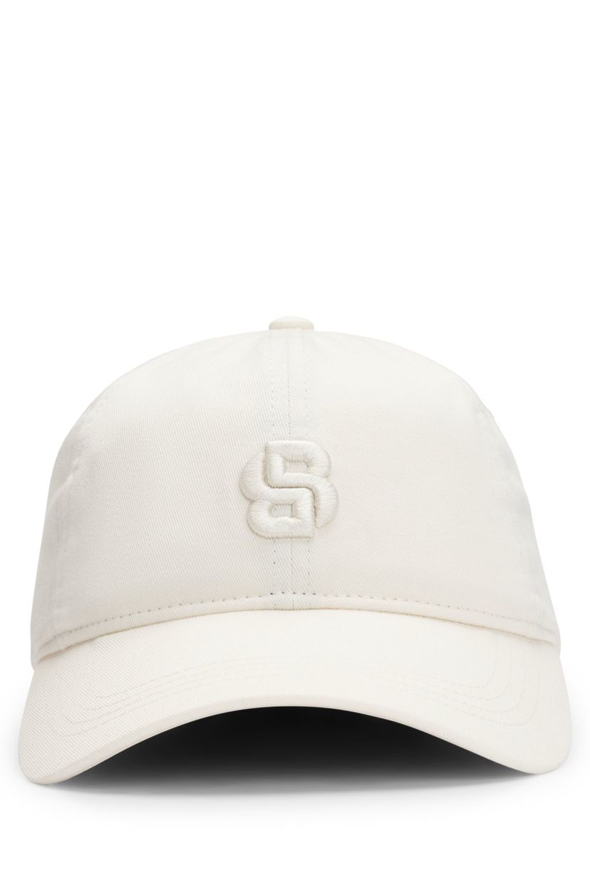Bavlněná čepice s vyšívaným monogramem Double B