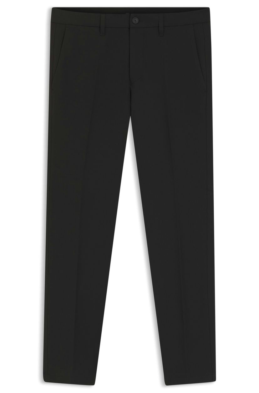 Kalhoty slim fit z voděodolné strečové tkaniny - Black