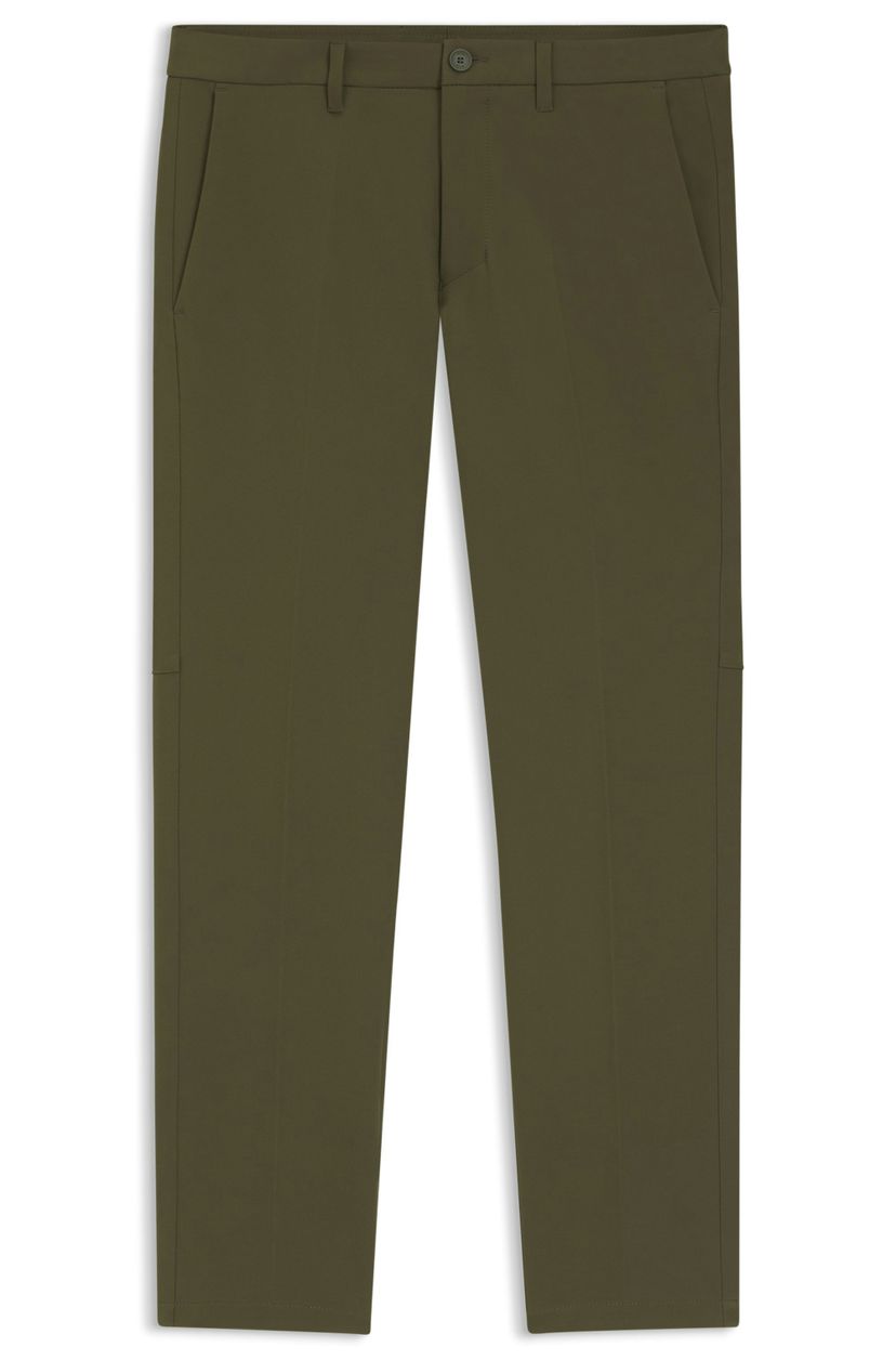 Kalhoty slim fit z voděodolné strečové tkaniny - Open Green
