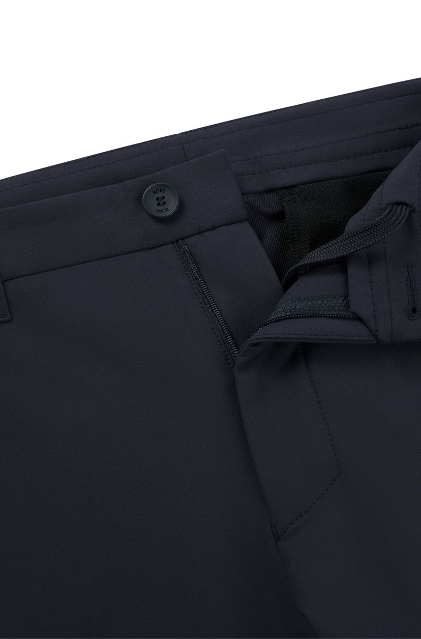 Kalhoty slim fit z voděodolné strečové tkaniny - Dark Blue - galerie #1