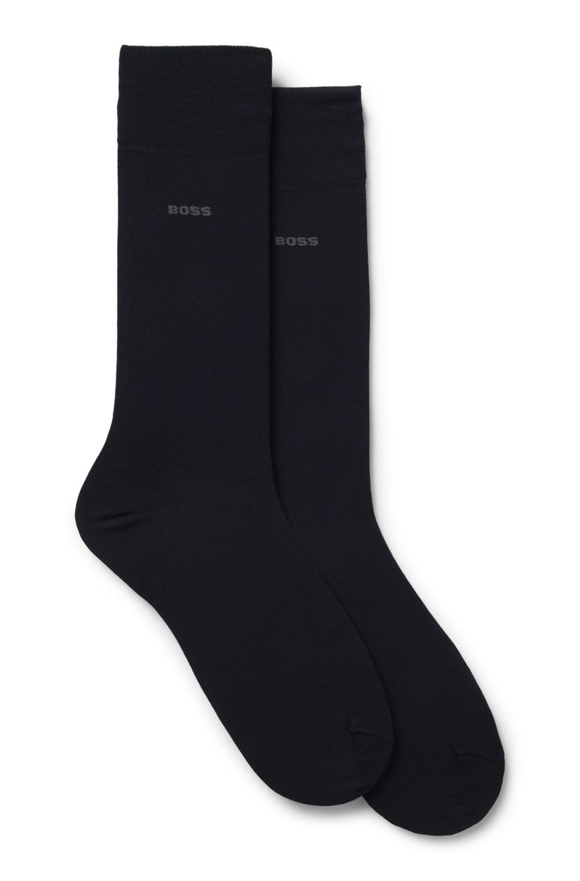 Dvojbalení ponožek standardní délky ze směsi mercerizované bavlny - Dark Blue