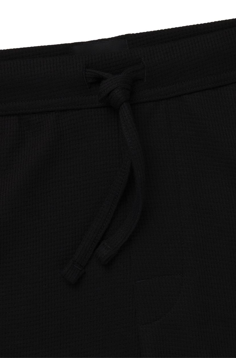Pyžamové šortky z bavlněné směsi s vyšívaným logem - Black - galerie #1