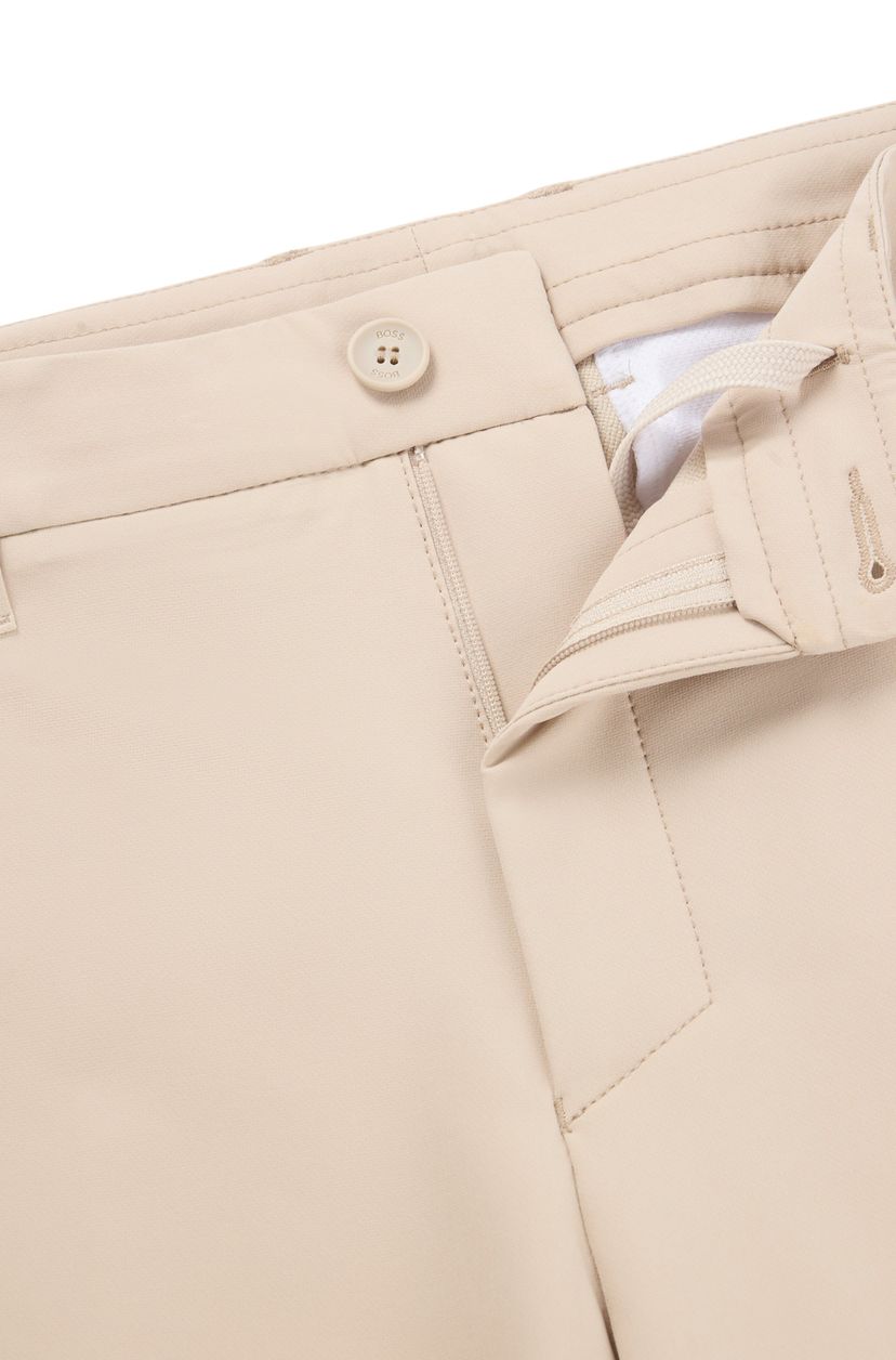 Šortky slim fit z voděodolné strečové tkaniny - Medium Beige - galerie #1