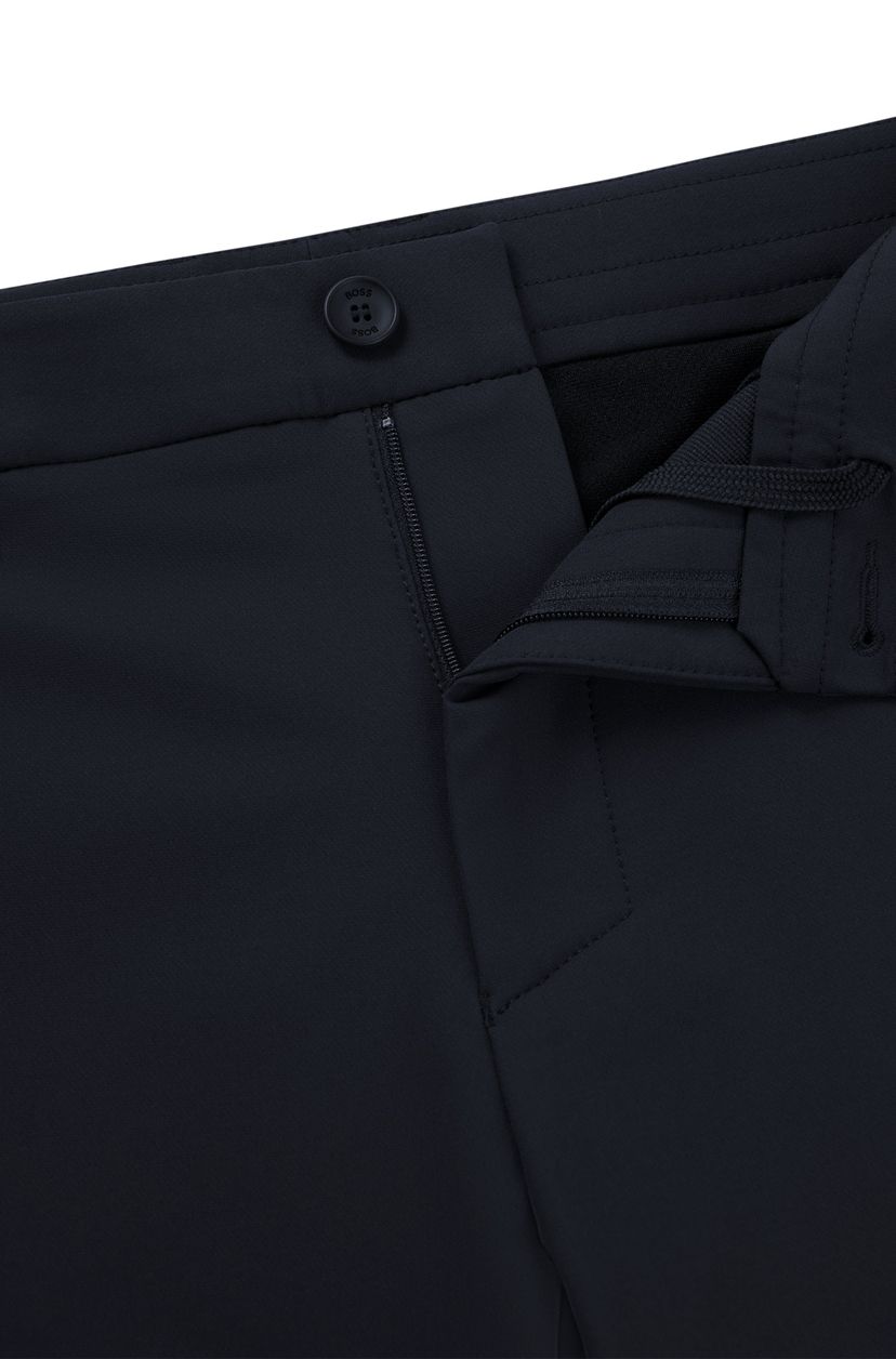 Šortky slim fit z voděodolné strečové tkaniny - Dark Blue - galerie #1