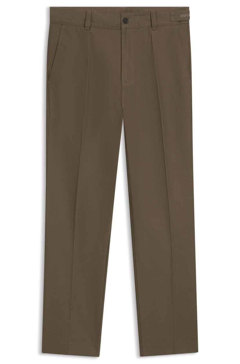 Chinos slim fit z mercerované bavlny v keprové vazbě