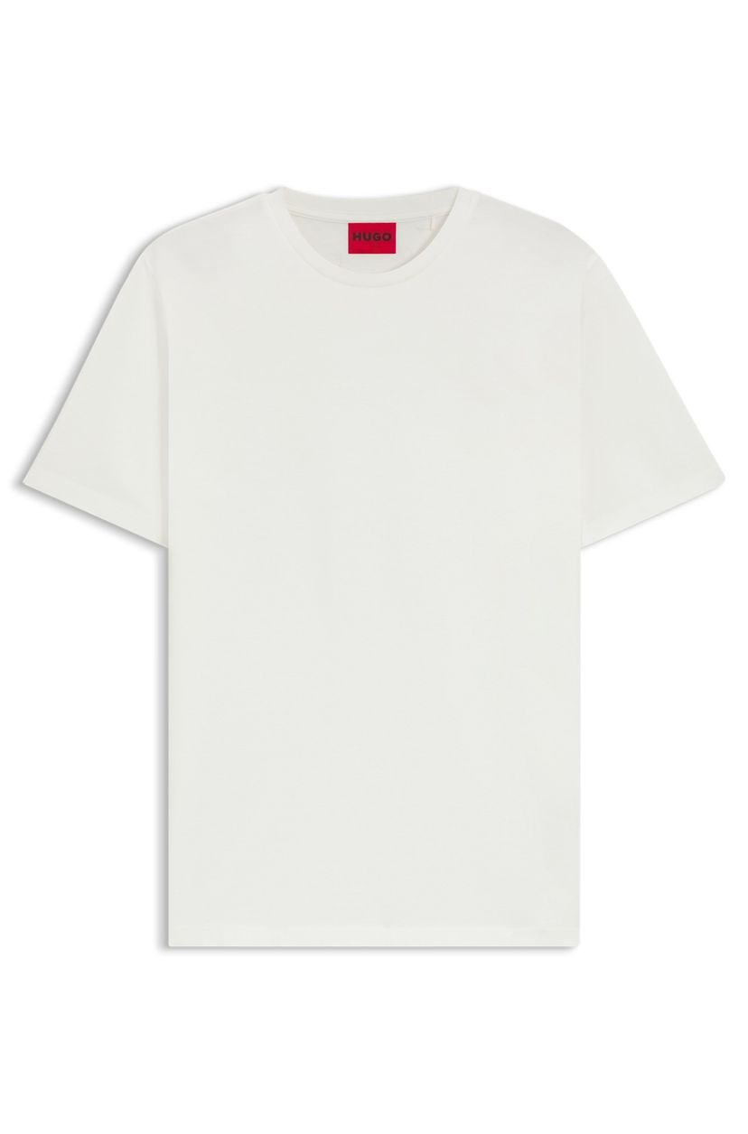 Tričko slim fit z mercerizované bavlny - Natural